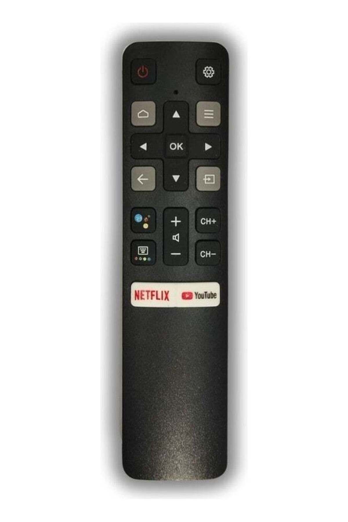 erorex-جهاز التحكم عن بعد لتلفزيون Tcl Android TV الذكي LCD-LED بدون أوامر صوتية 1
