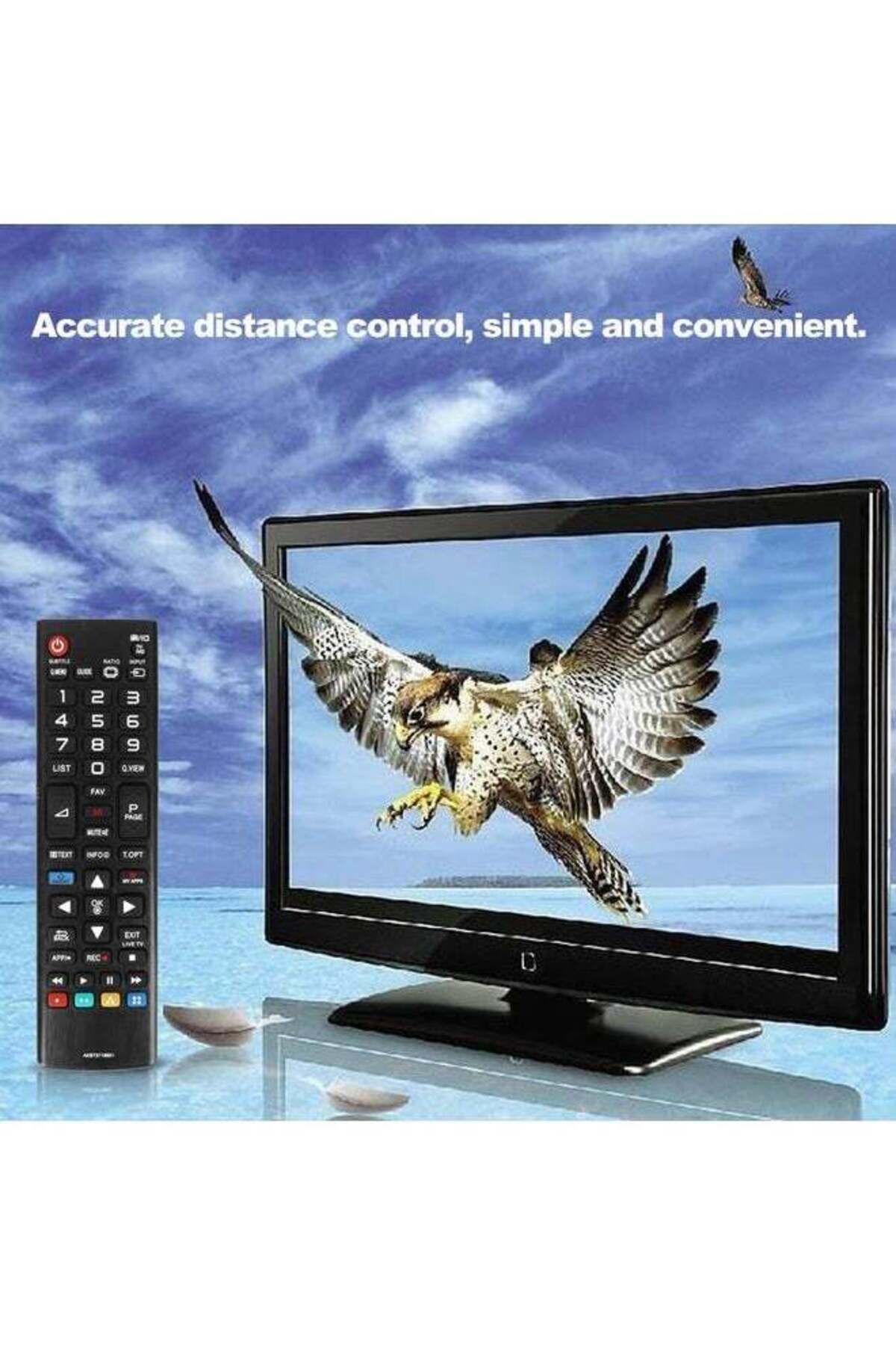 erorex-جهاز تحكم عن بعد لاسلكي بديل للتلفزيون الذكي LG HD LED باللون الأسود 7