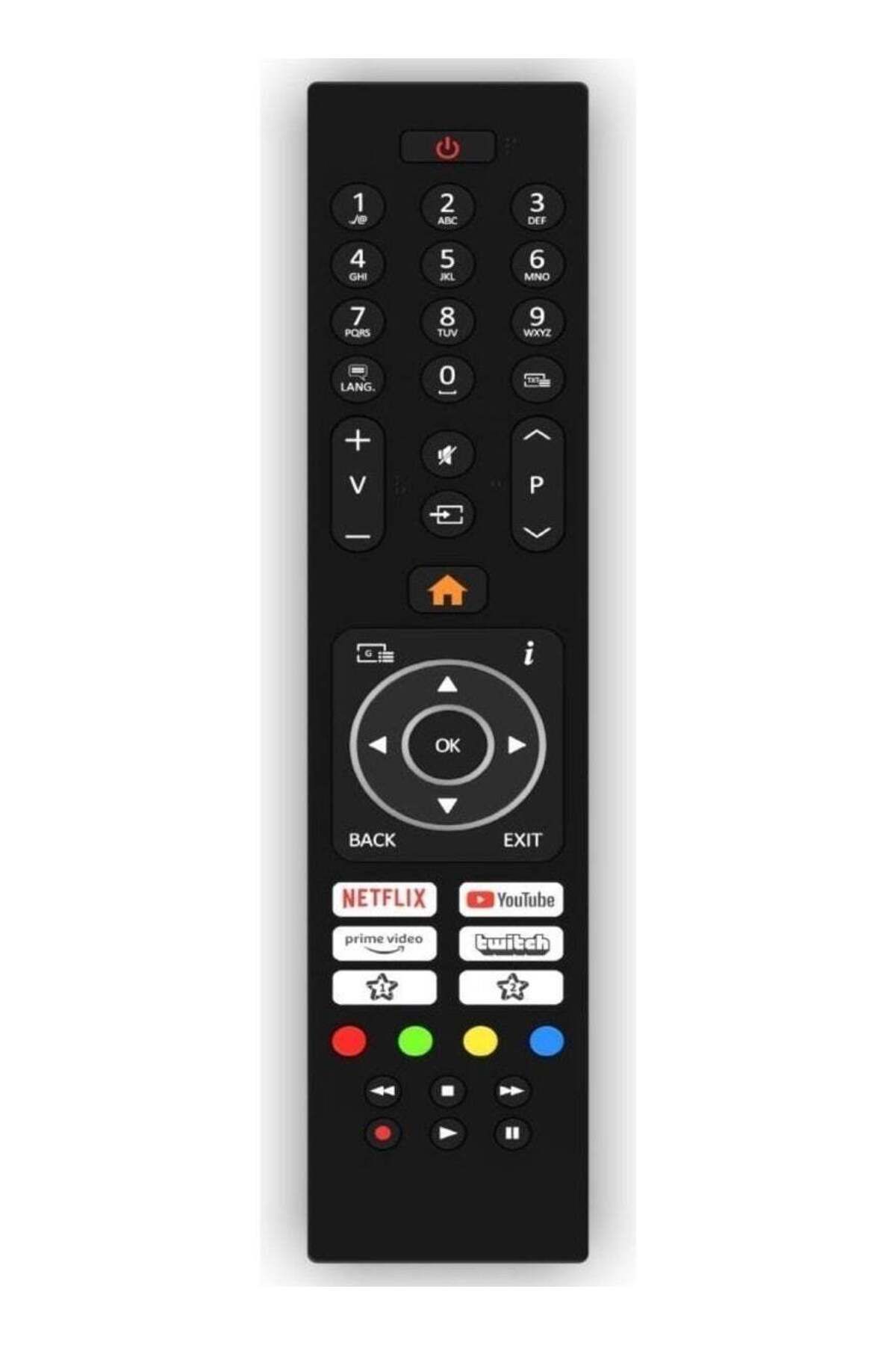 erorex-Jvc 39VAH305T Android Smart TV Remote Control-Without Microphone 1