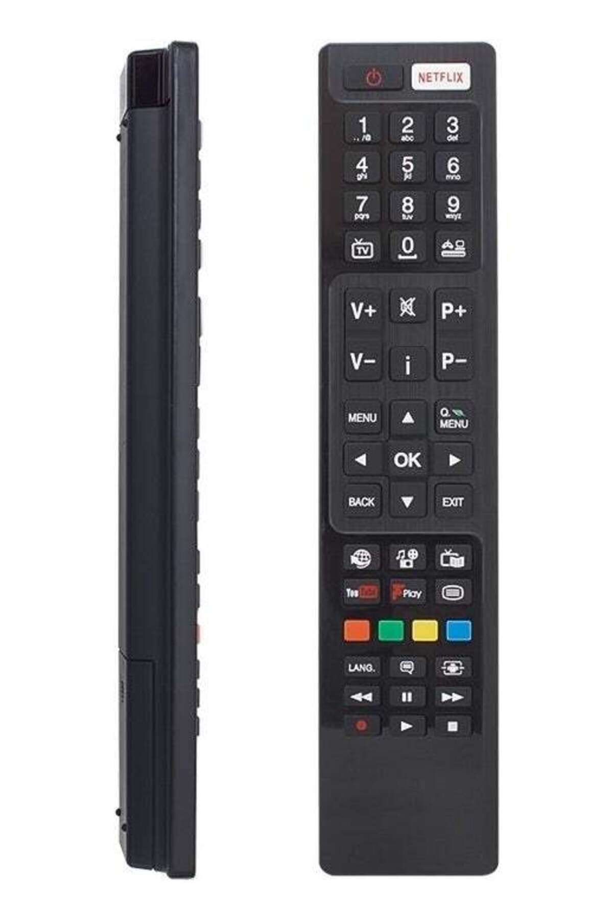 erorex-Vestel RC4848F RC5 30094759 LCD - LED TV Remote Control with Netflix-Youtube-Play Button 313 Ntflx 1