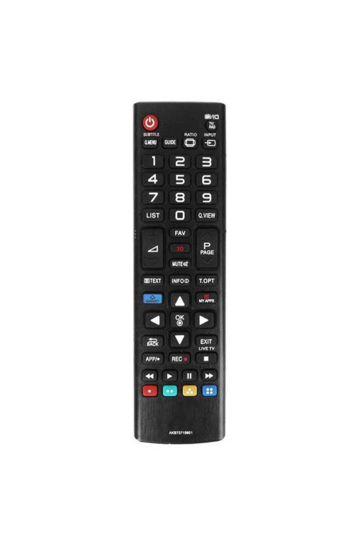 erorex-جهاز تحكم عن بعد لاسلكي بديل للتلفزيون الذكي LG HD LED باللون الأسود 1