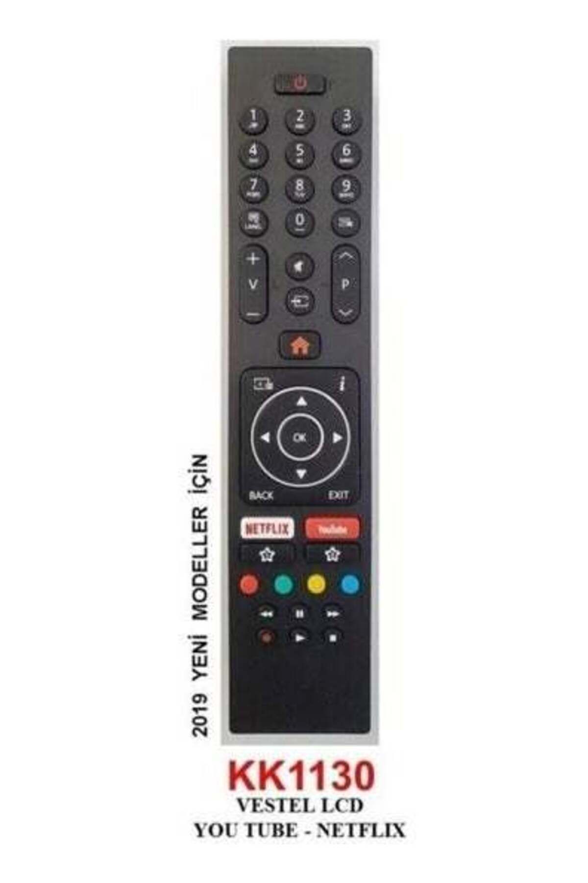 erorex-LCD TV Remote Control Netflix-Youtube Button LCD Remote TV Control KK1130 1