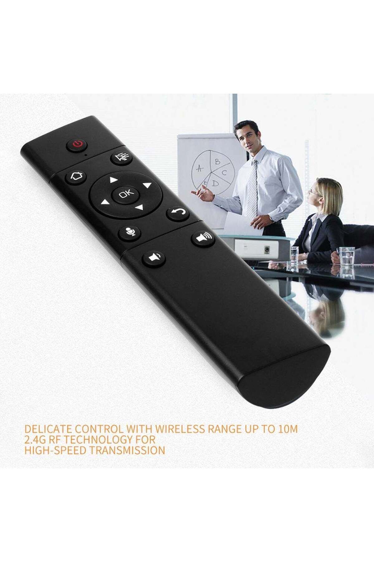 erorex-Wireless Remote Control With USB Receiver For Android TV Box/Game Console/Computer/Set-Top Box Black 4