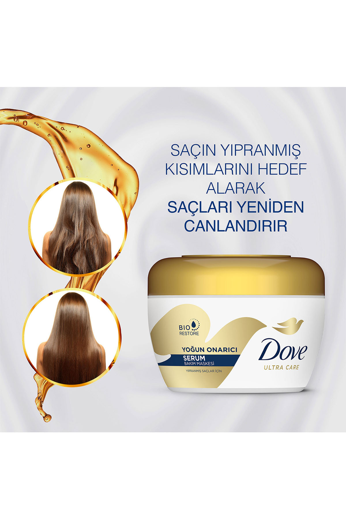 1 Minute Serum Saç Bakım Maskesi Yoğun Onarıcı 160 ml X2 — SET.UNİ.4774 — تصویر 4 از 8
