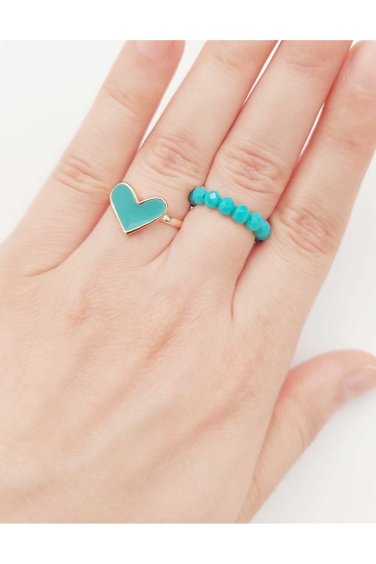 REN AKSESUAR-Heart Ring Set 1