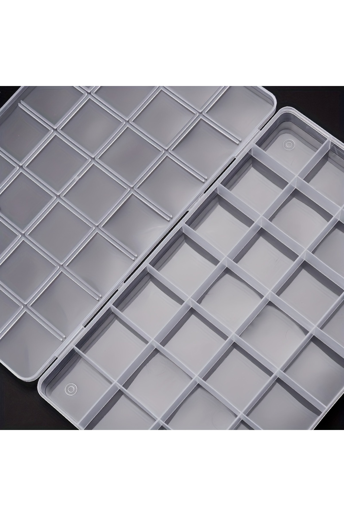 Choice-24 Grids 1pc Multifunctional Clear Plastic Organizer Box With Grids Container Craft Storage For Bead 1