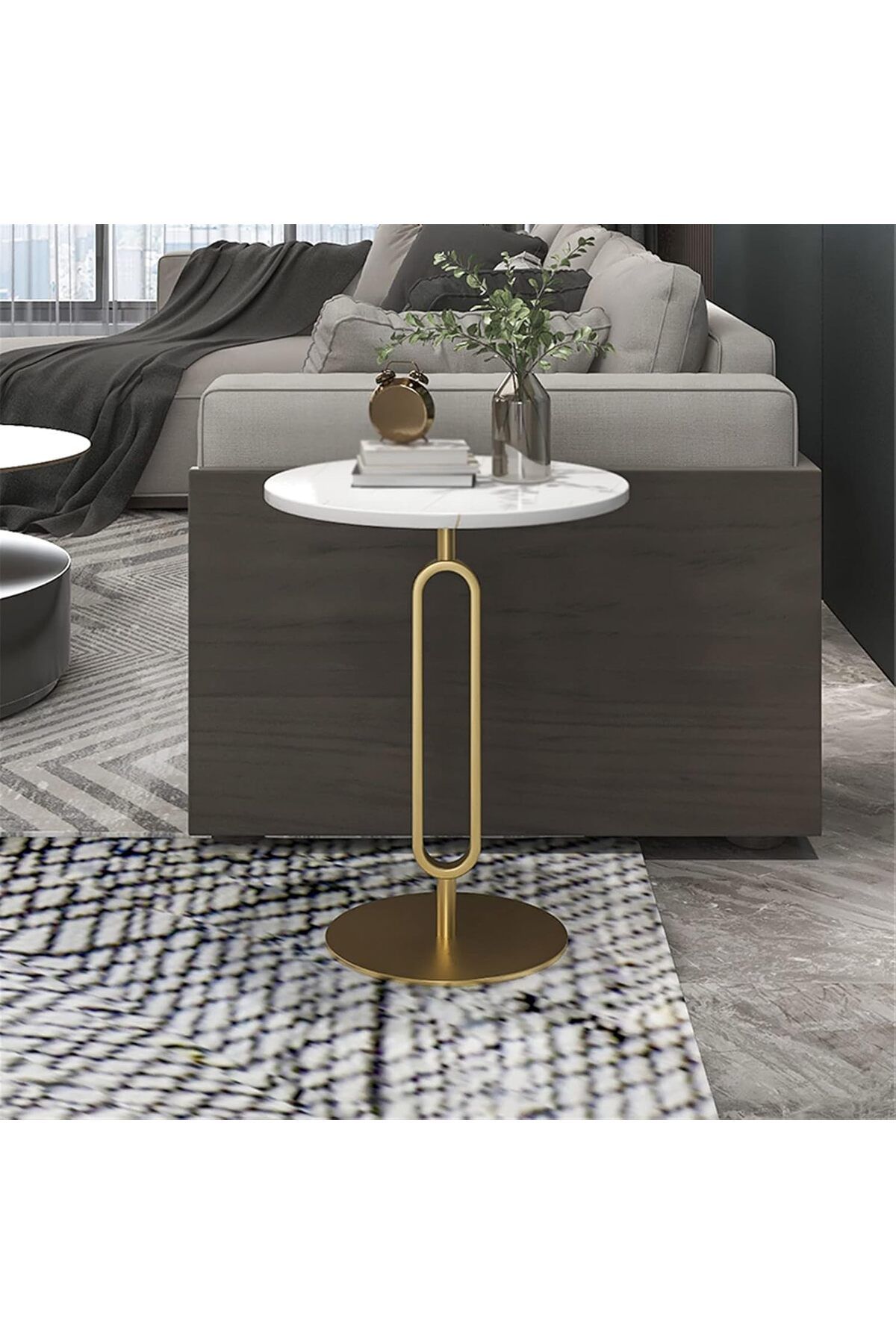 Generic-Modern round glass side tables and bedside tables 1