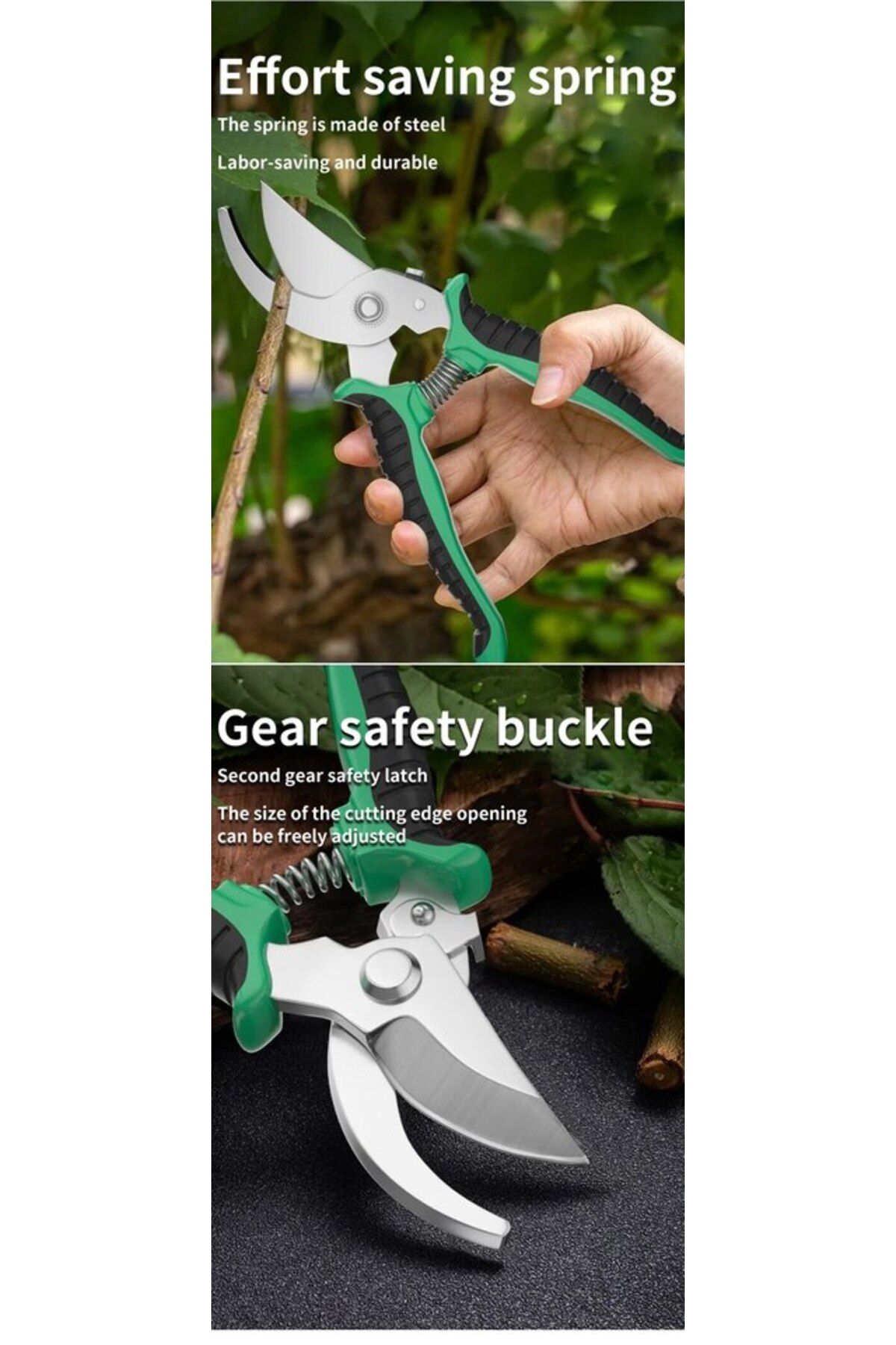 Choice-green Horticultural Scissors Bird Beak Shape Branch Pruning Labor Saving Pruning Stainless Steel Pic 3