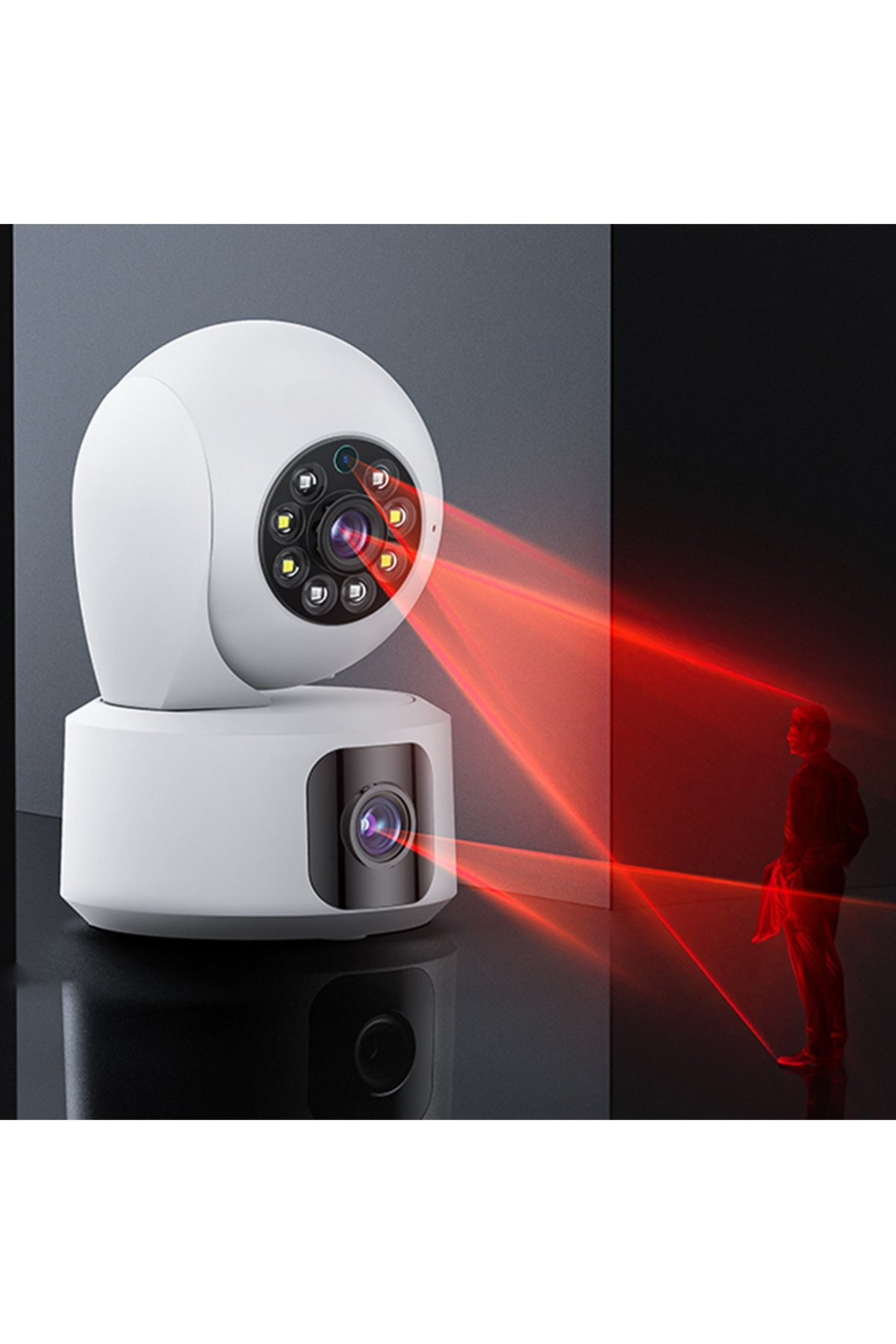VOOKA Bebek Kamera İzleme Bebek Telsizi Bebek Monitörü Çift Kameralı Hareket Algılayıcı Mobil Wifi fotoğrafı 3 (önizleme)