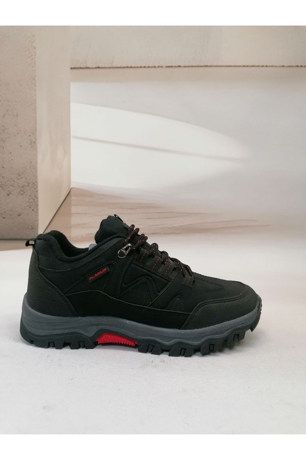 navybluebyaliodabas NBM PLRIM 1055 ICI POLAR OUTDOOR AYAKKABI-Siyah-kırmızı görsel 3