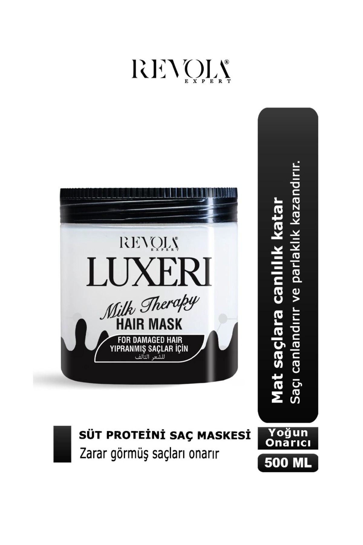 Luxeri Süt Terapisi Saç Maskesi – Hasarlı Saçları Onarır ve Güçlendirir 500ML — DNZ1530002 — تصویر 2 از 2
