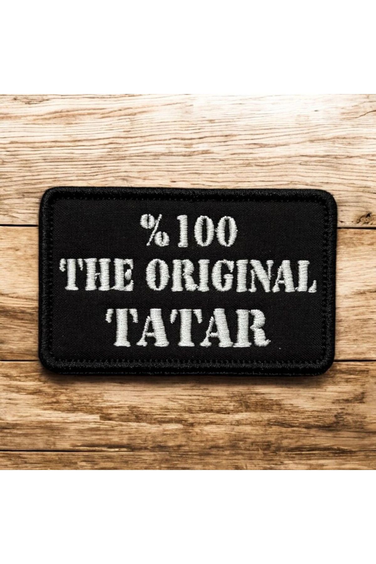 Ex Patch-Patch de broderie scrisă originală Tatară 8 X 5 Cm 1