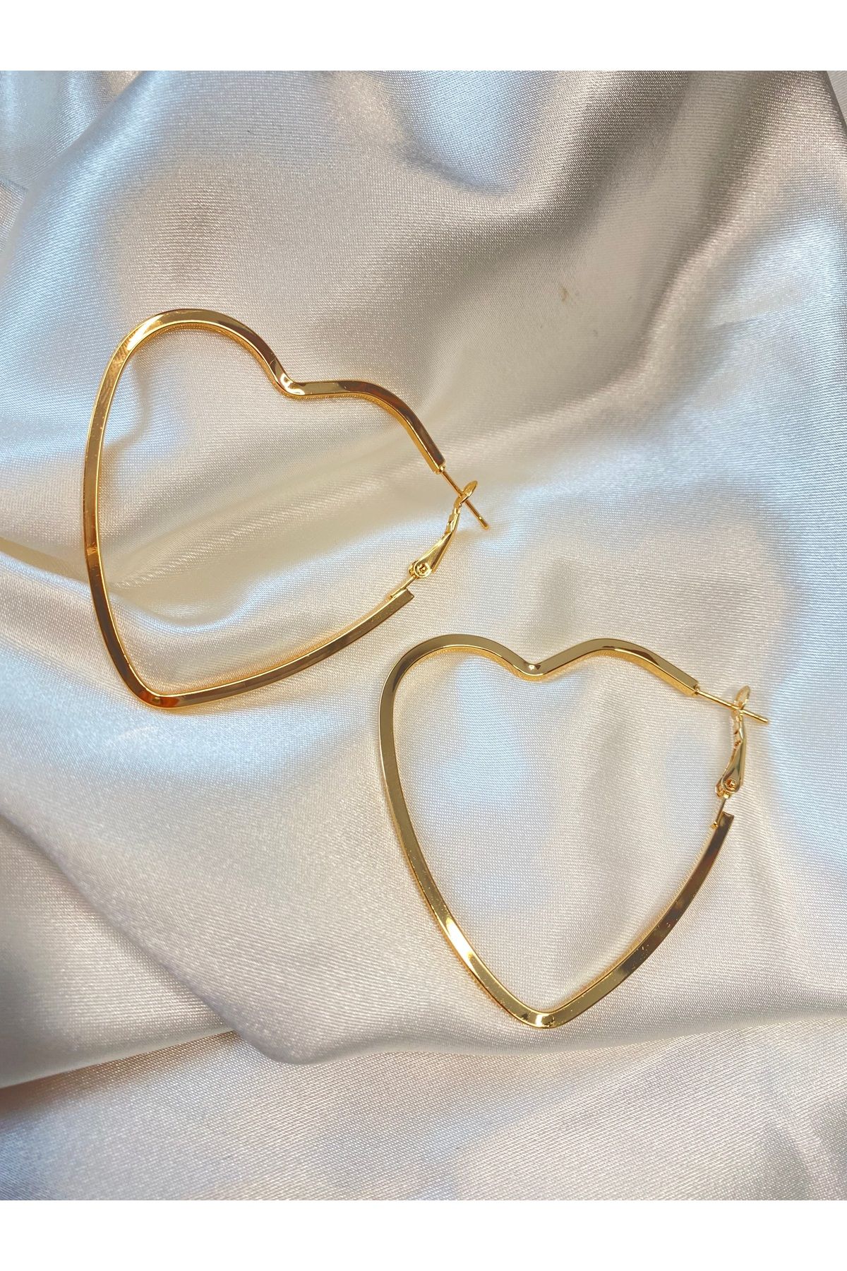 Çelik-Lydiam:Ring Heart Earrings 2