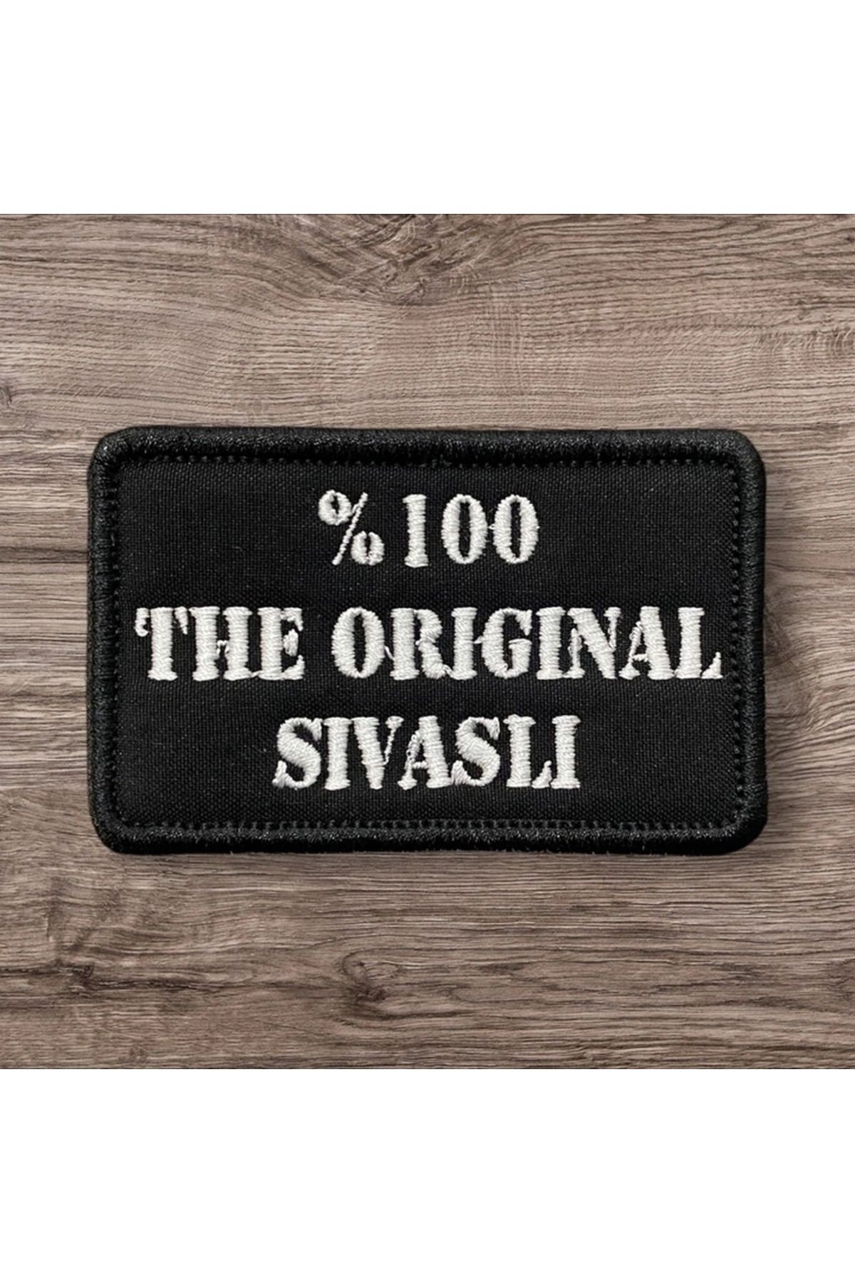 Ex Patch-Patch de broderie scrisă Sivaslı originală 8 X 5 Cm 1