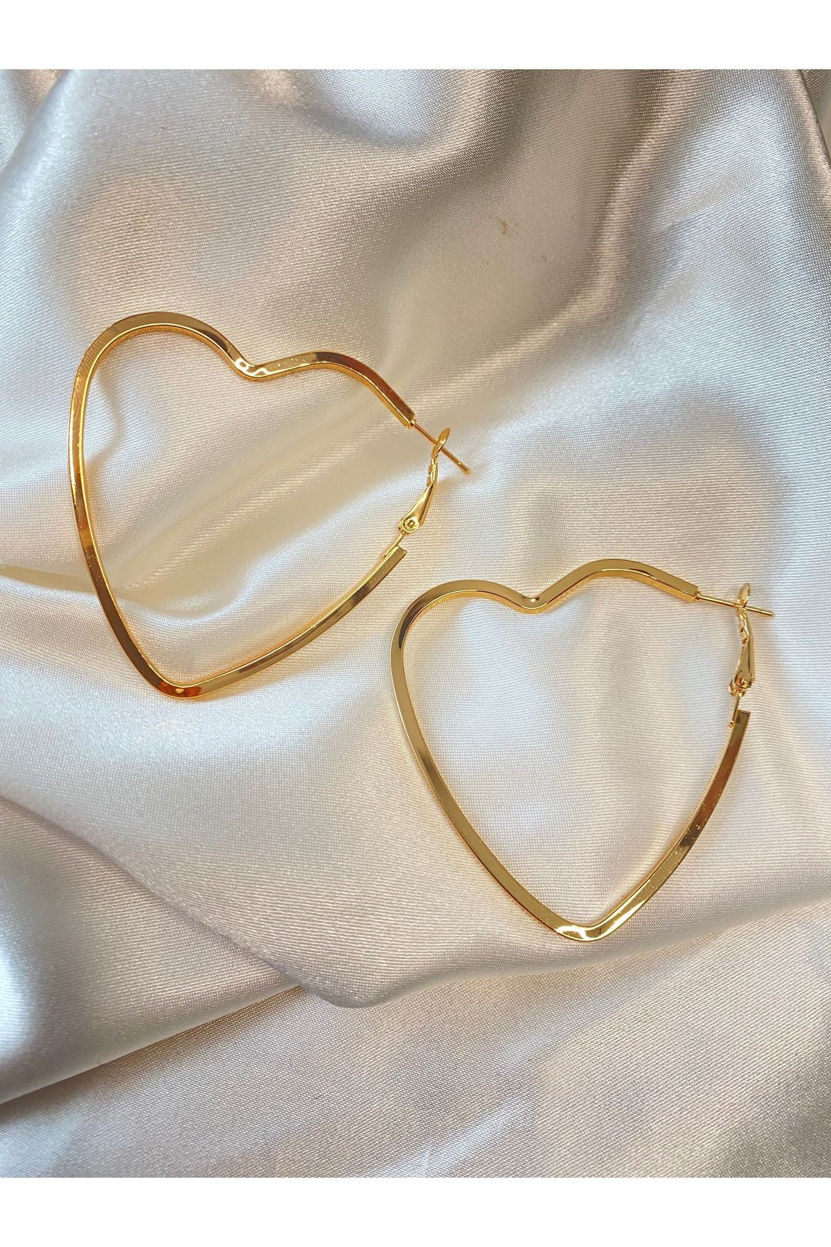 Çelik-Lydiam:Ring Heart Earrings 1