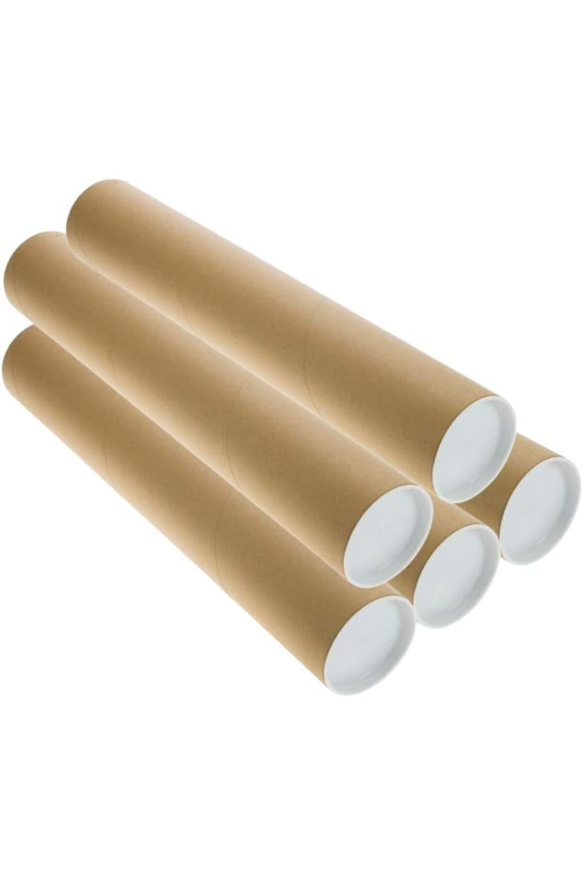 STOREMAX buymxx 5 ADET Postüp Kapaklı Silindir Kutu Karton Rulo Gönderi Poster Afiş Harita Tüpü Gönder