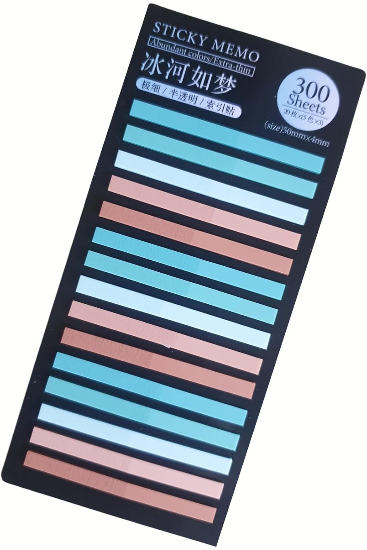 STOREMAX srhtDS Post-it Sticky Notes Şeffaf Renkli Yapışkan Postit Not Kağıdı Etiketi Kısa Şeritler (