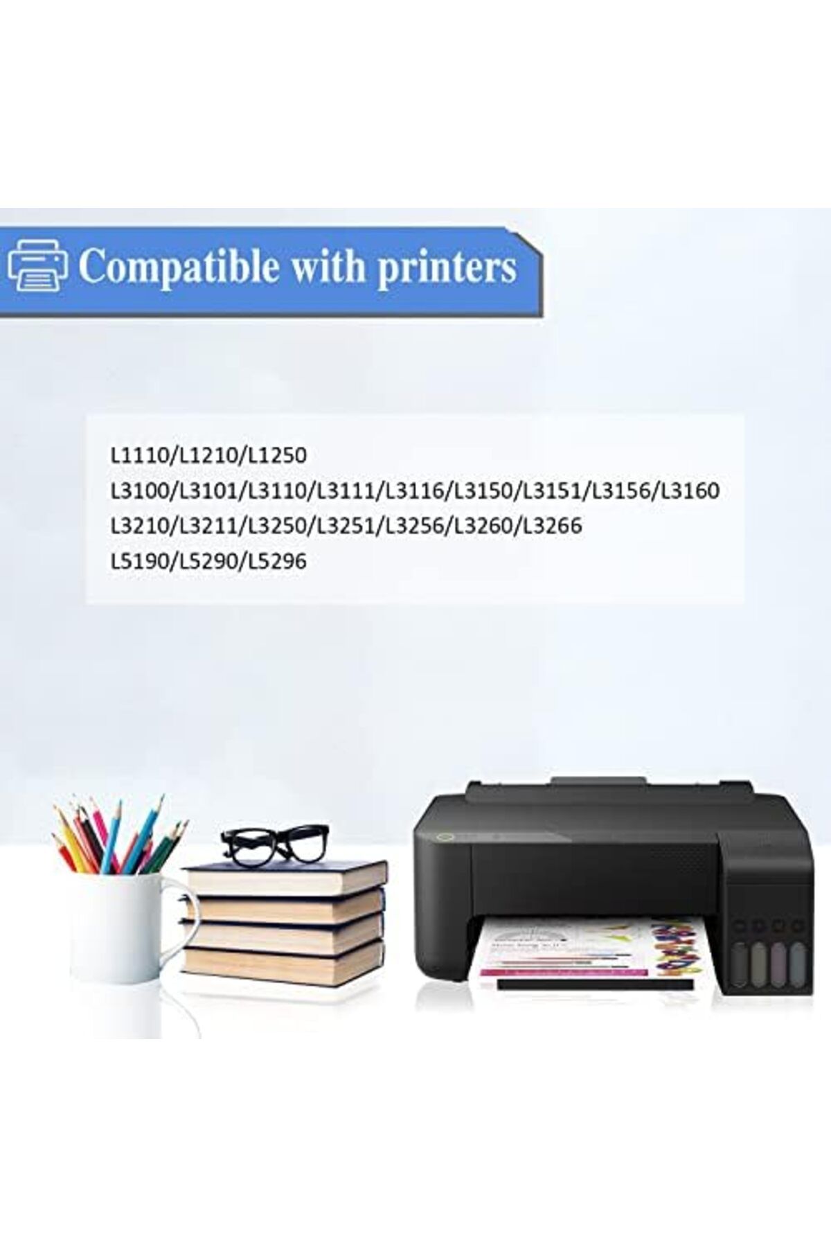 STOREMAX cmllashop 103 Mürekkep Şişesi EPSON Şişe 103 Mürekkep C13T00S64A ile Uyumlu L1200 Serisi L1210