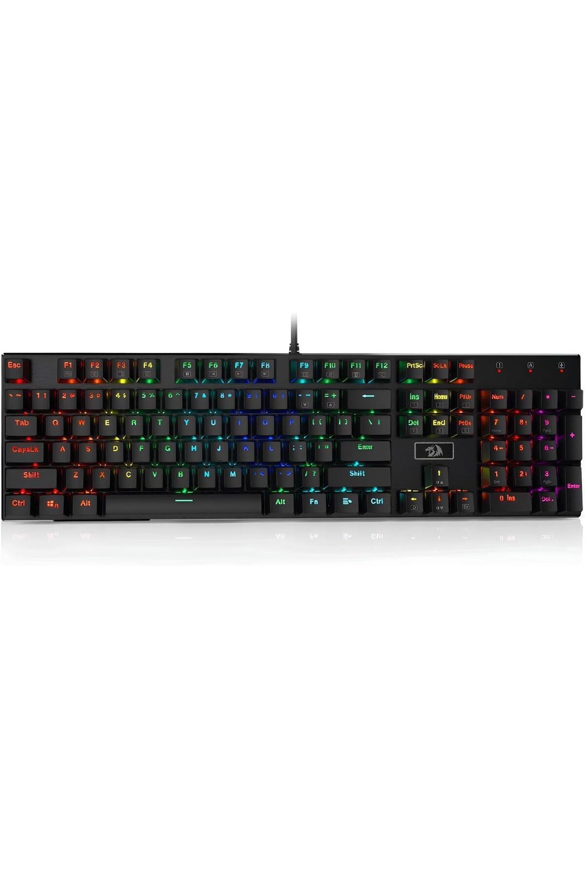 STOREMAX dlshop K556 Devarajas Brown Switch Kablolu Siyah Gaming (Oyuncu) Klavye star 990396