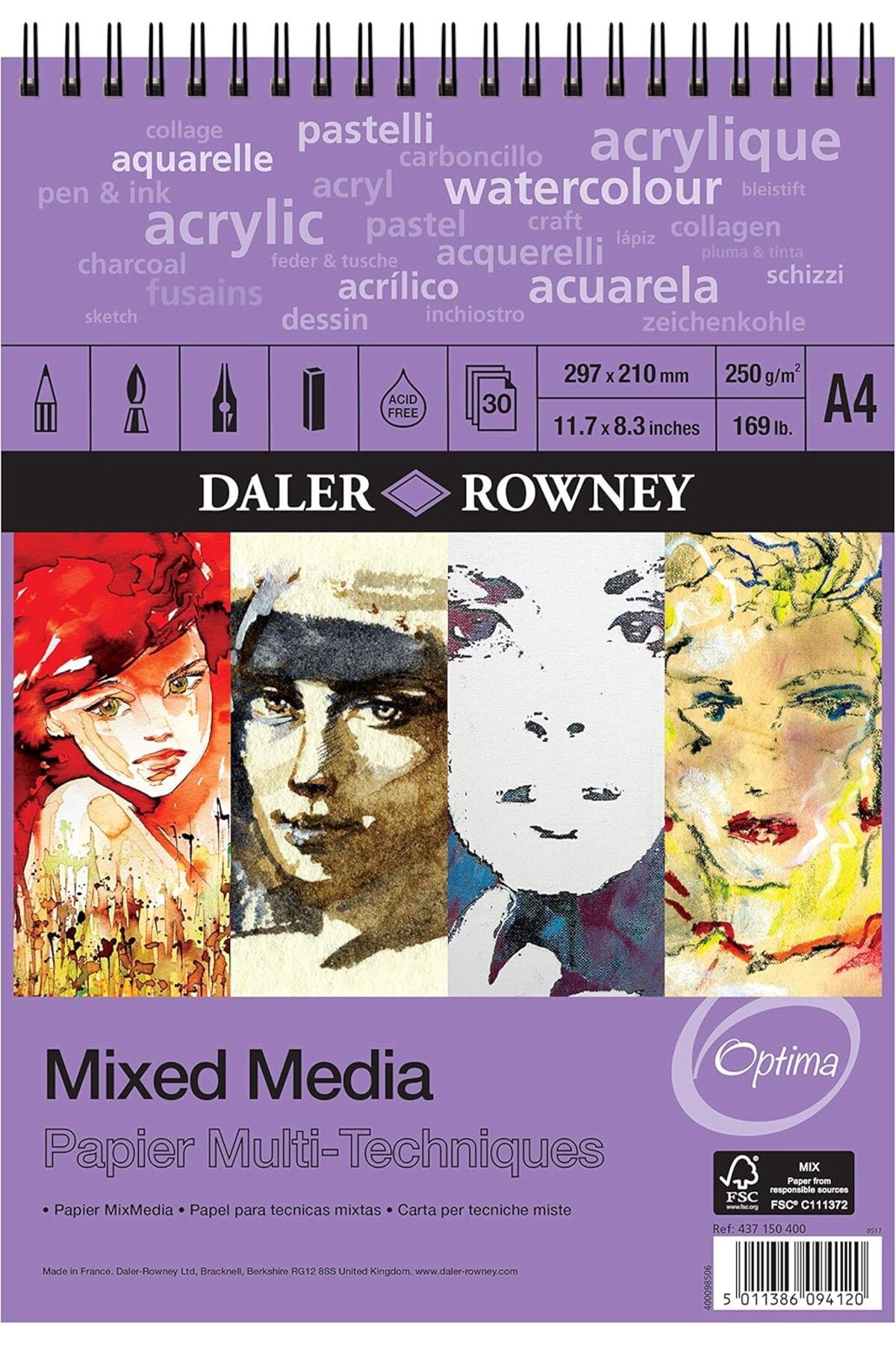STOREMAX bystoreby Rowney Mixed Media - A4 - 250GR - 30 YP NewDesing 646268