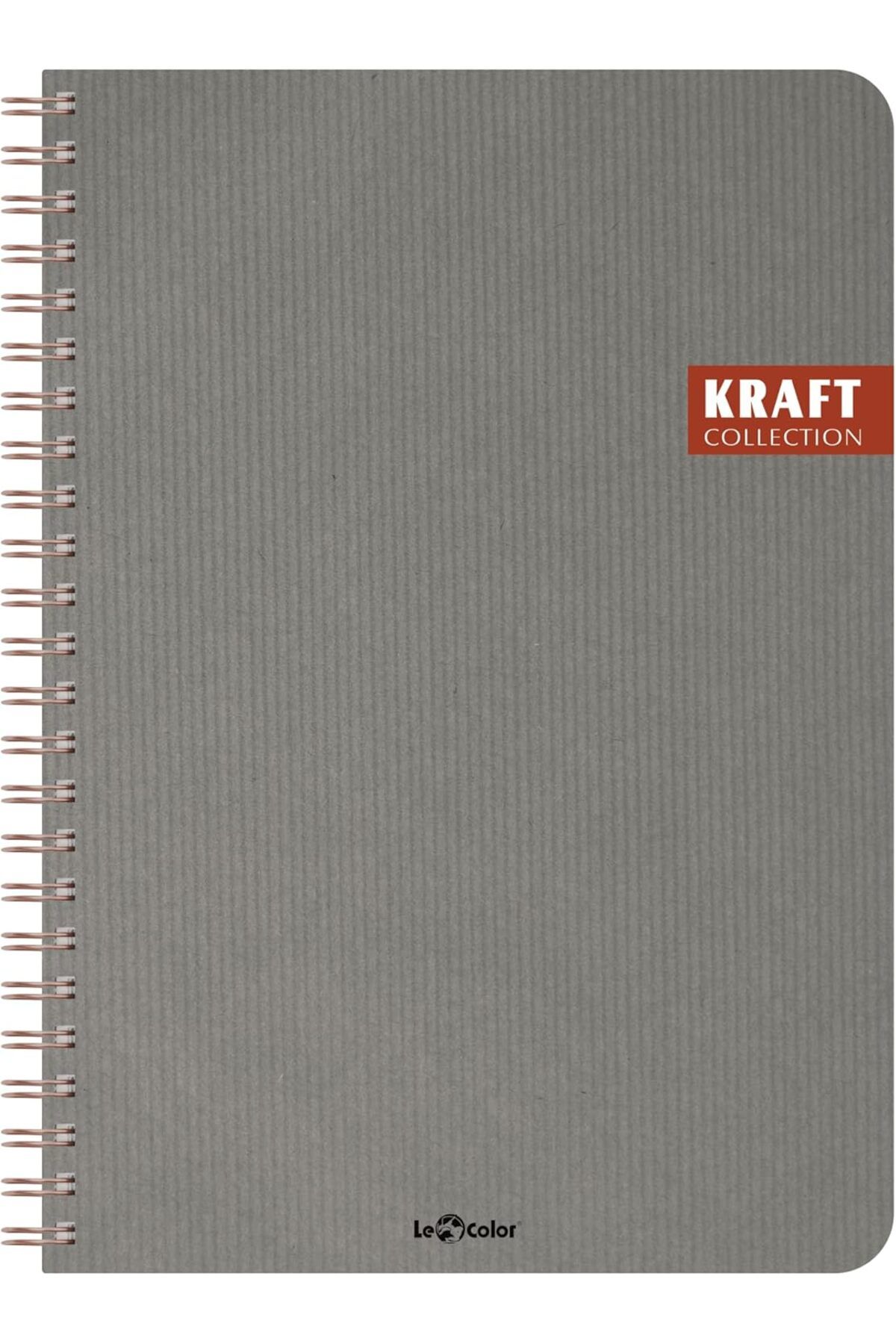 STOREMAX srhtDS Color Kraft Ofis Defter Spiralli Çizgili Gri Desing 266450