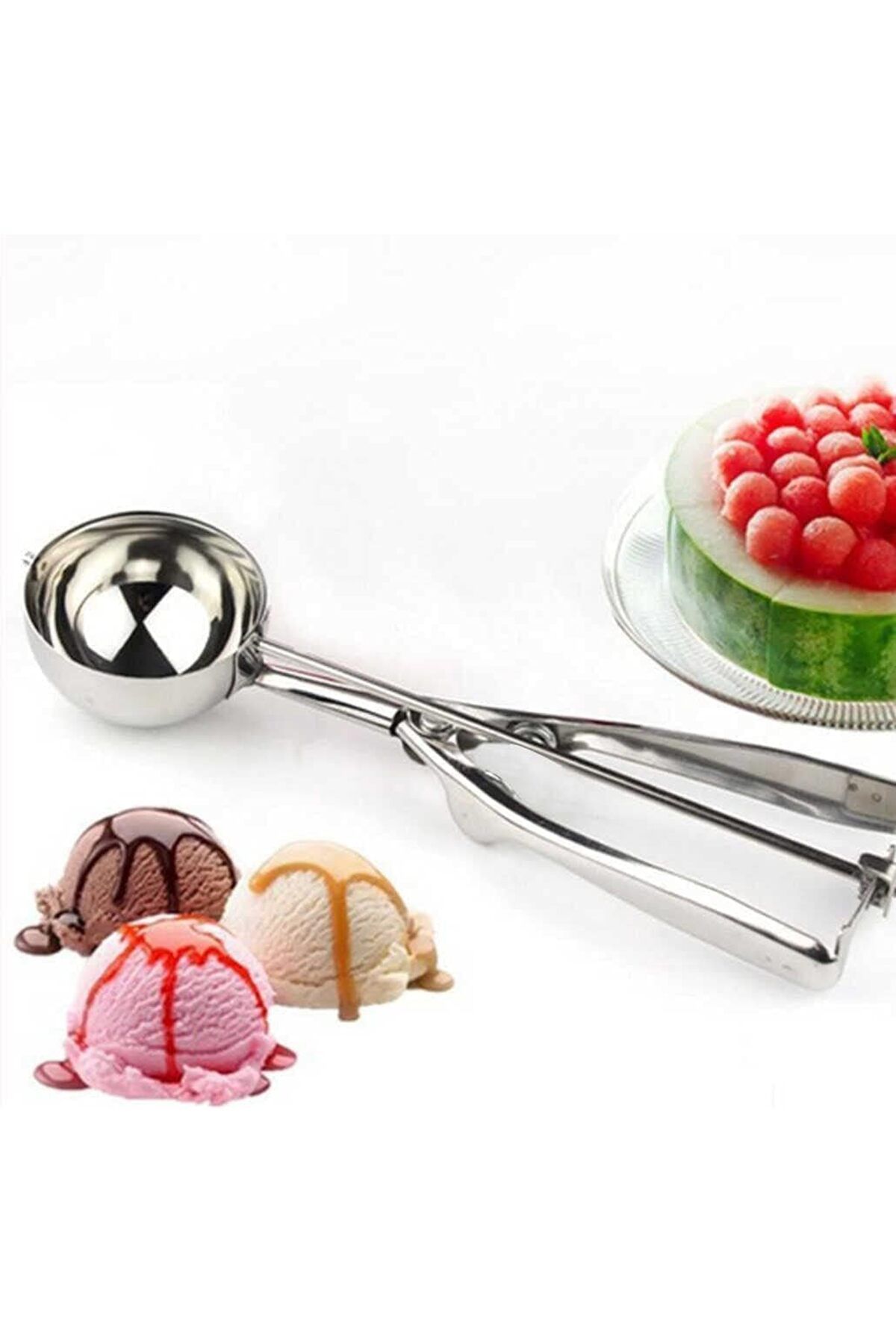 STOREMAX nslmshop Home Dondurma ve Kurabiye Şekillendirme Kaşığı (1, Metal, Large) Life Store 1037065