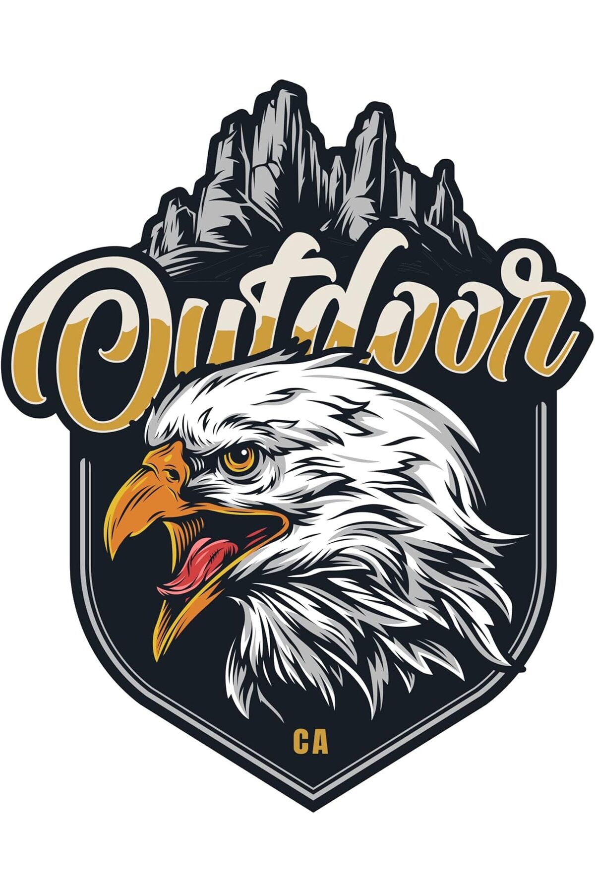 STOREMAX nffashopm Aksesuar Off Road Camping Adventure Kamp Kartal Eagle Outdoor Sticker 14 x 11 cm storestar