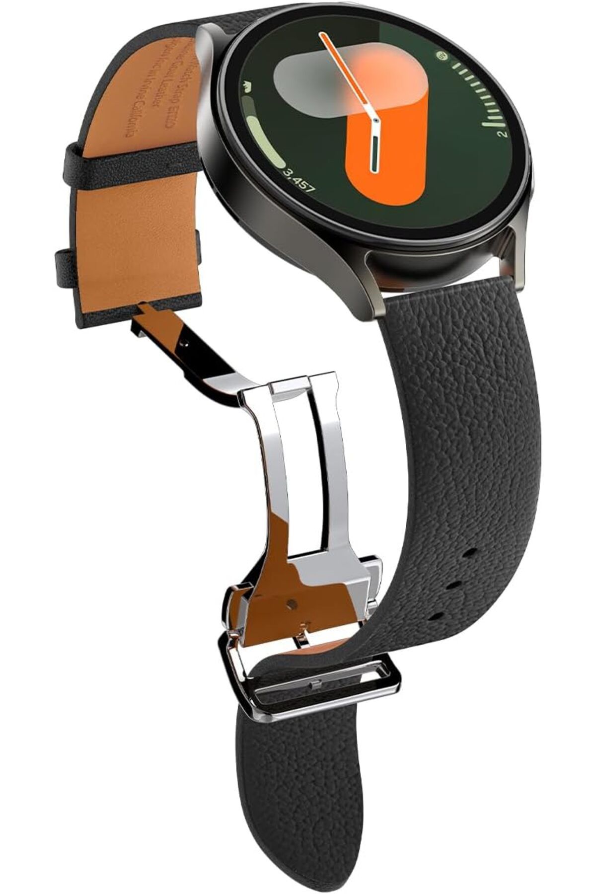 STOREMAX daliashops Galaxy Watch 47mm/46mm/45mm/44mm/43mm/42mm/41mm Kordon Kayış Band Enzo (20mm) Black - A