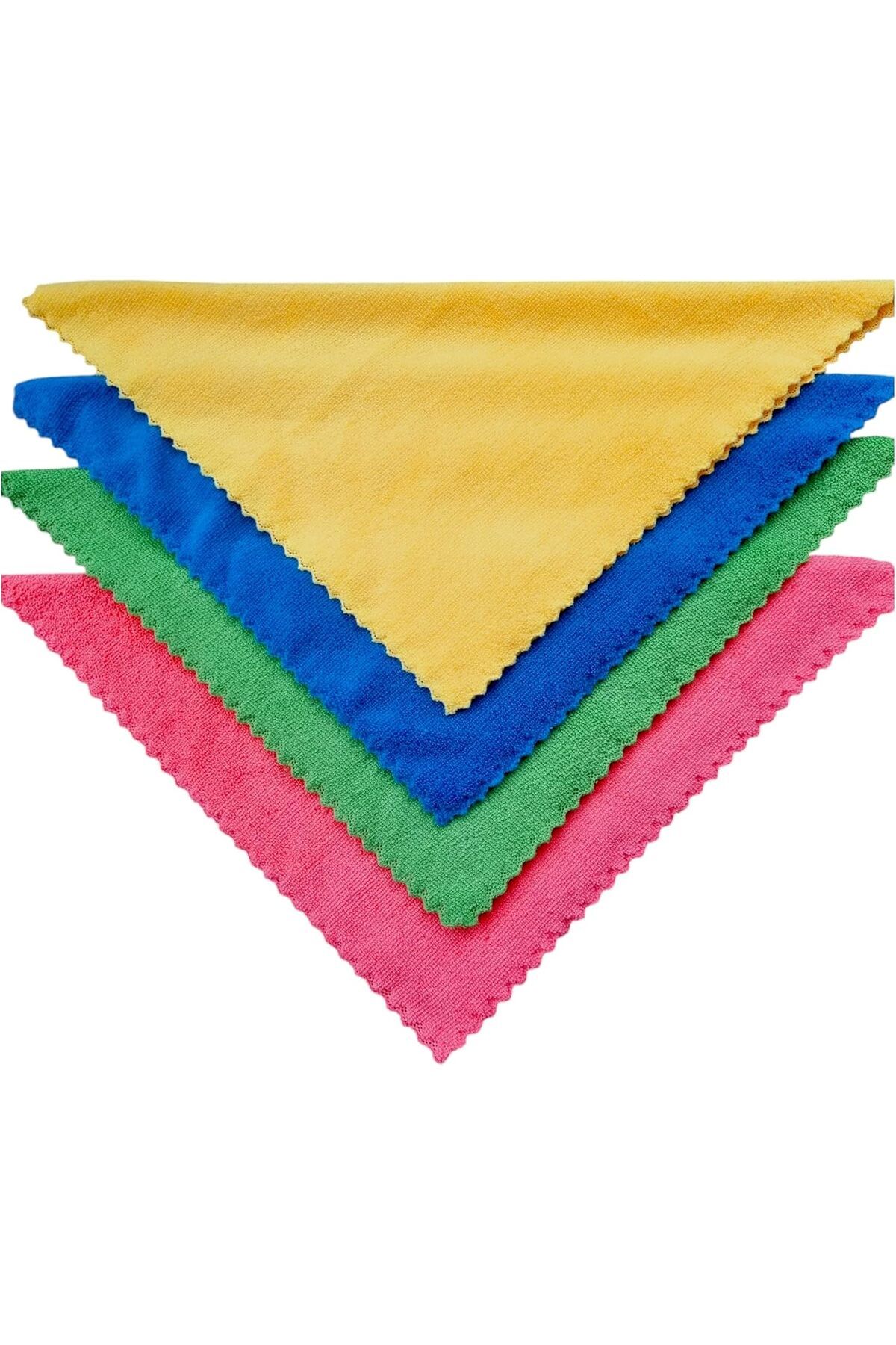 STOREMAX Temizlik Bezi 3'lü Set - 40x40 cm, Kalın ve Yumuşak Doku, Dekoratif Lazer Kesim, Ekstra