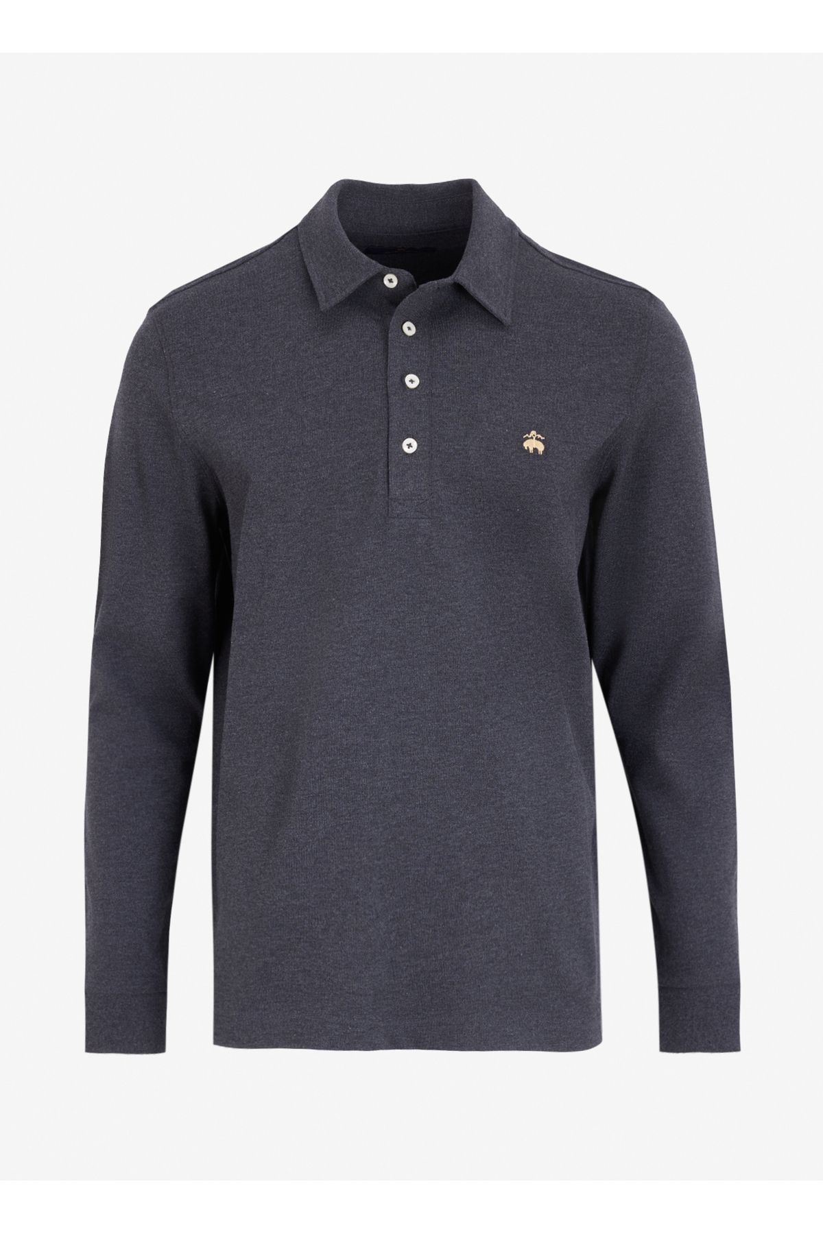 تی شرت یقه پولو خاکستری مردانه چوگان اورجینال BROOKS BROTHERS