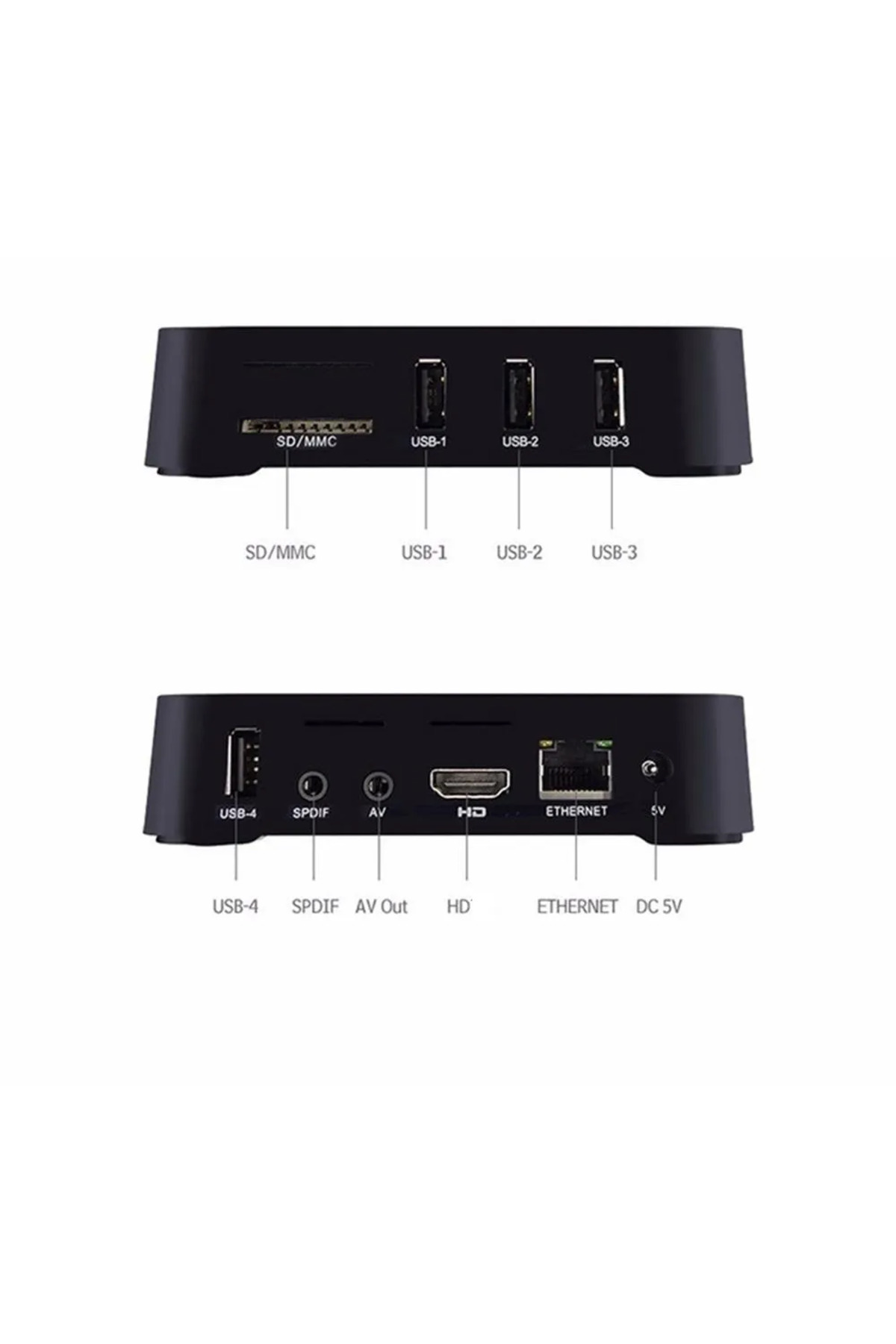 COOYA-صندوق تلفزيون اندرويد 4K UHD K2724335213666 اسود 4
