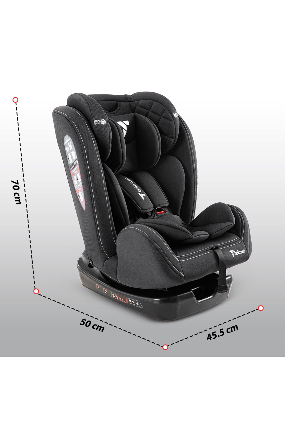TEKNUM-Teknum Evolve 2 Car Seat 0-12yrs - Black 8