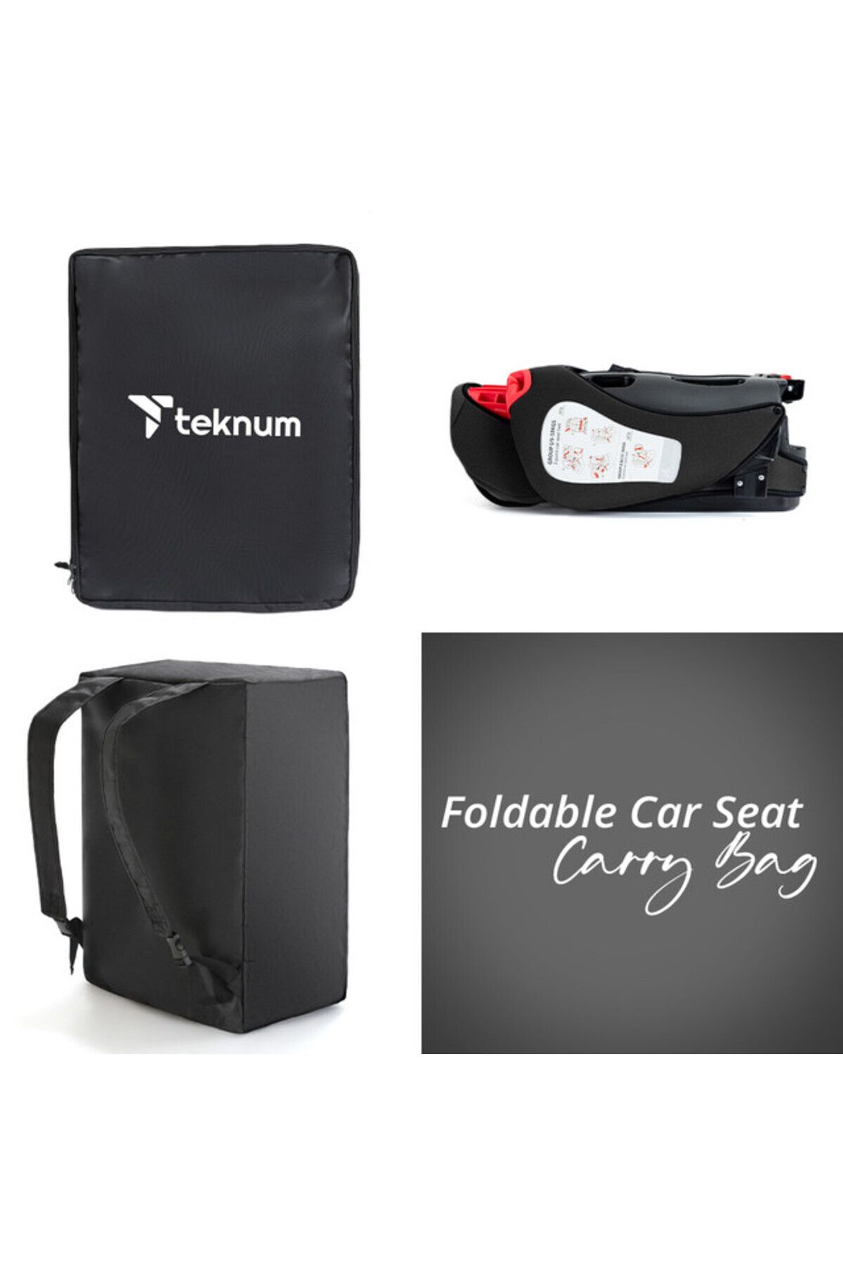 TEKNUM-Teknum Pack and Go Foldable Car Seat Black 3
