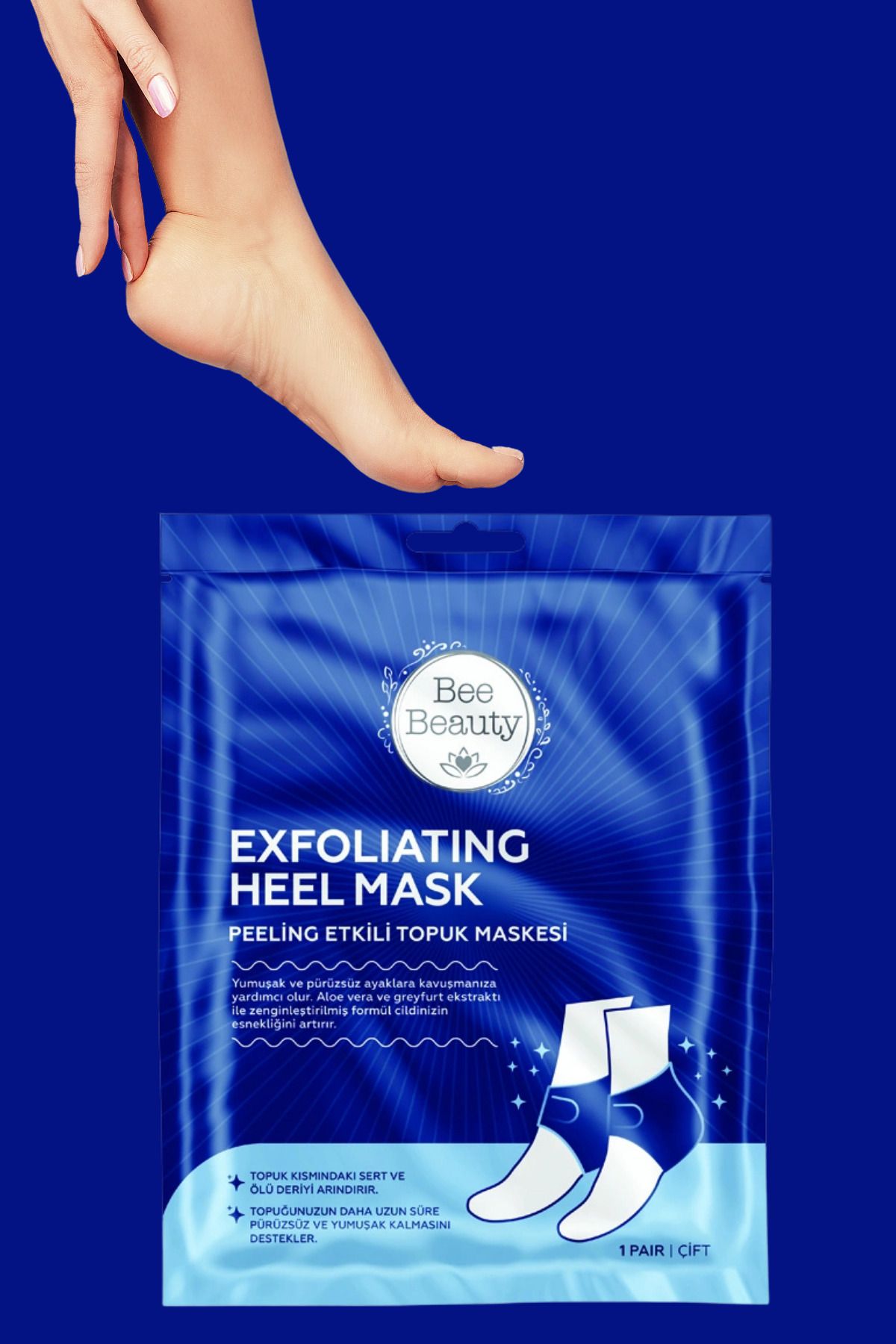 Bee Beauty Exfoliating Topuk Maskesi 1 Çift