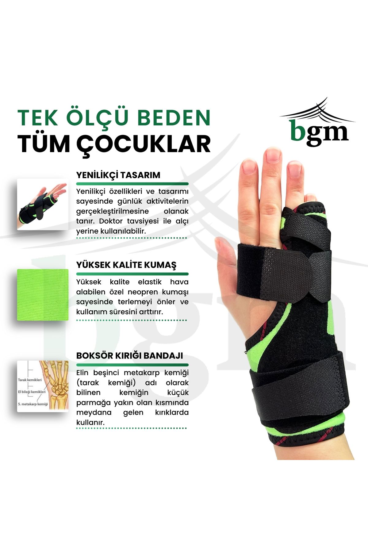 bgm-Child Boxer Fracture Splint – 4Th and 5Th Finger Fixing Splint Child Wrist Splint 3