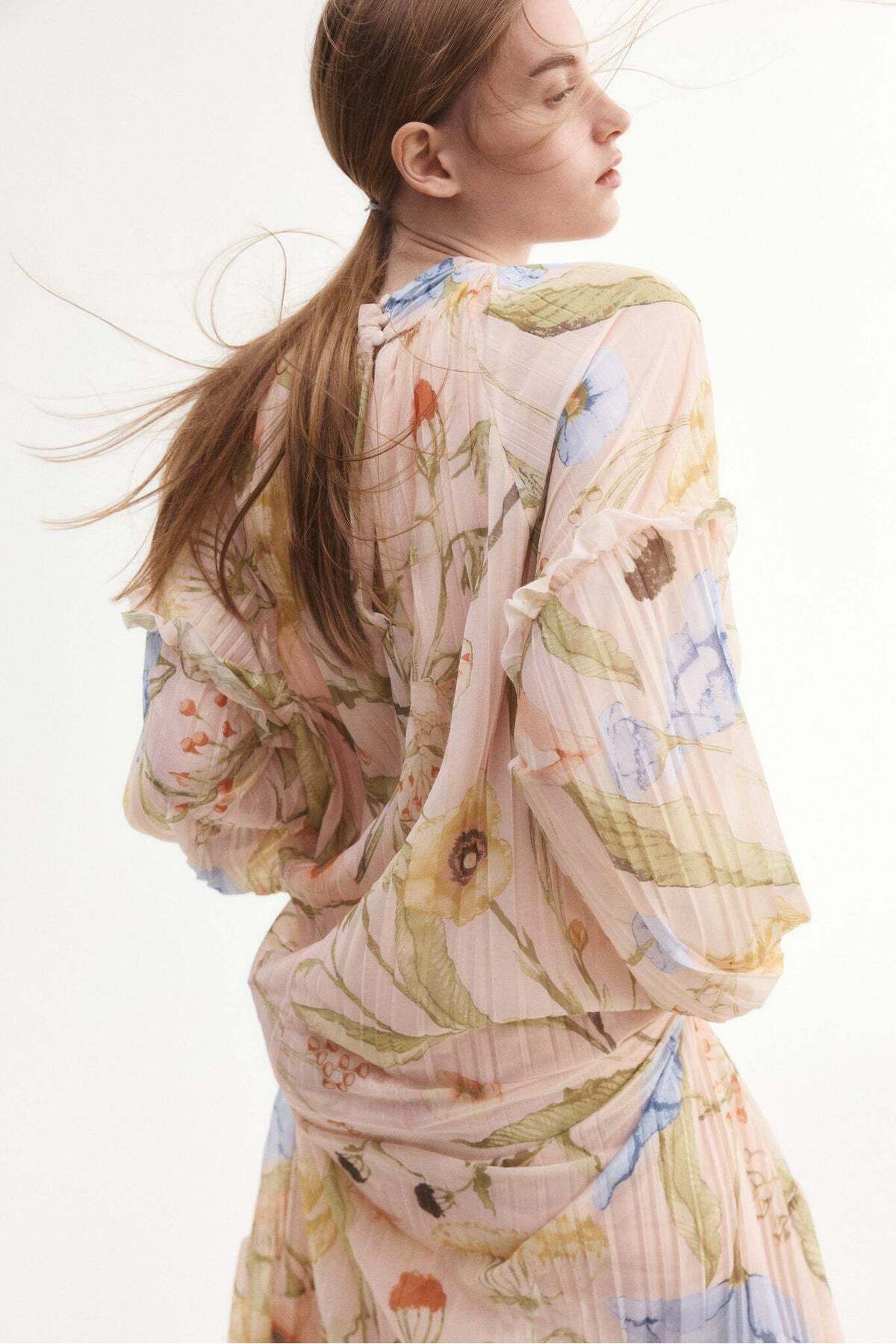 H&M-Flounce-trimmed maxi dress 5