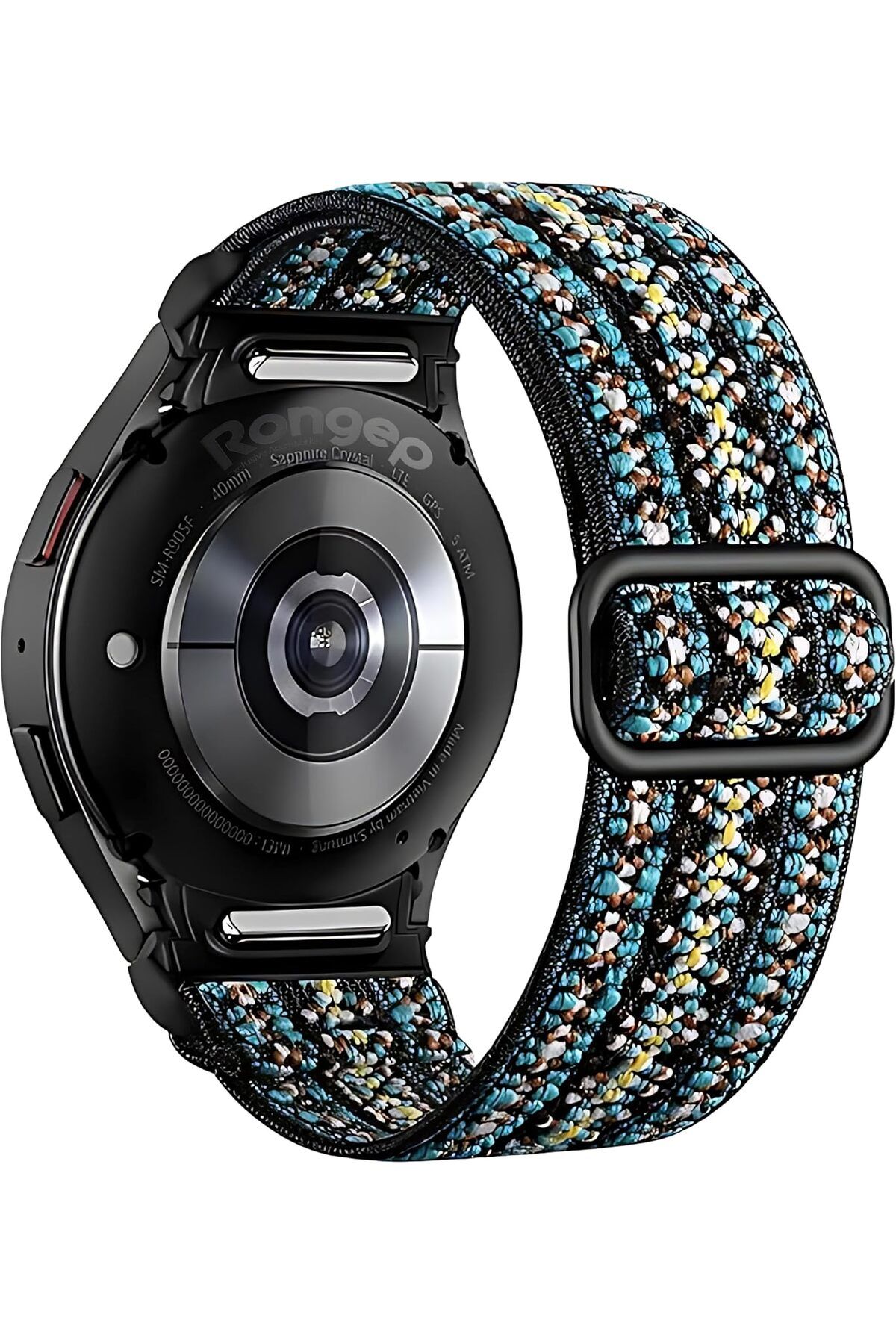 STOREMAX htpshopmx One-Click Elastik Bohem Serisi 20mm Kordon ile Uyumlu Galaxy Watch 7/6/5/4/FE Serisi İç