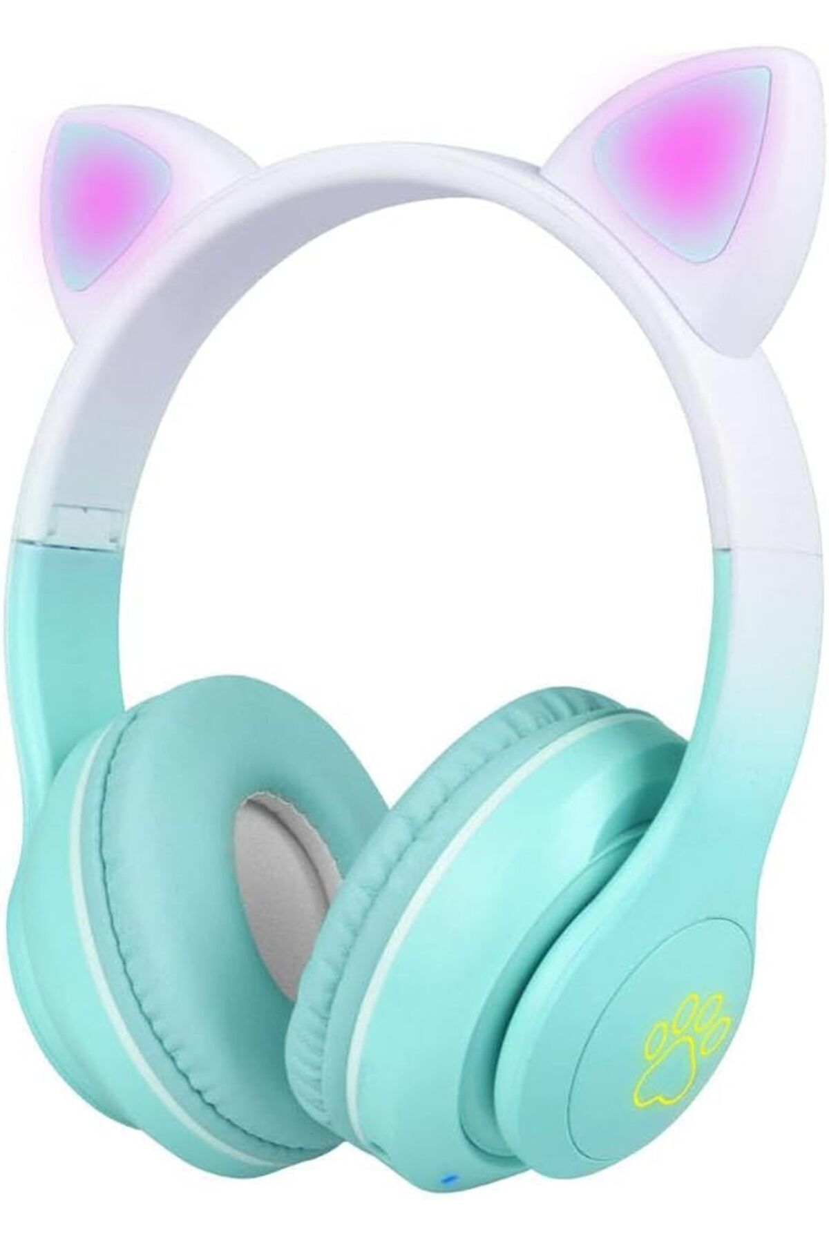 STOREMAX mrttnca STN-28 Pro Kedi Kulaklı Tasarımlı RGB Işıklı Bluetooth Kulaklık Yeşil trndymrt 10872