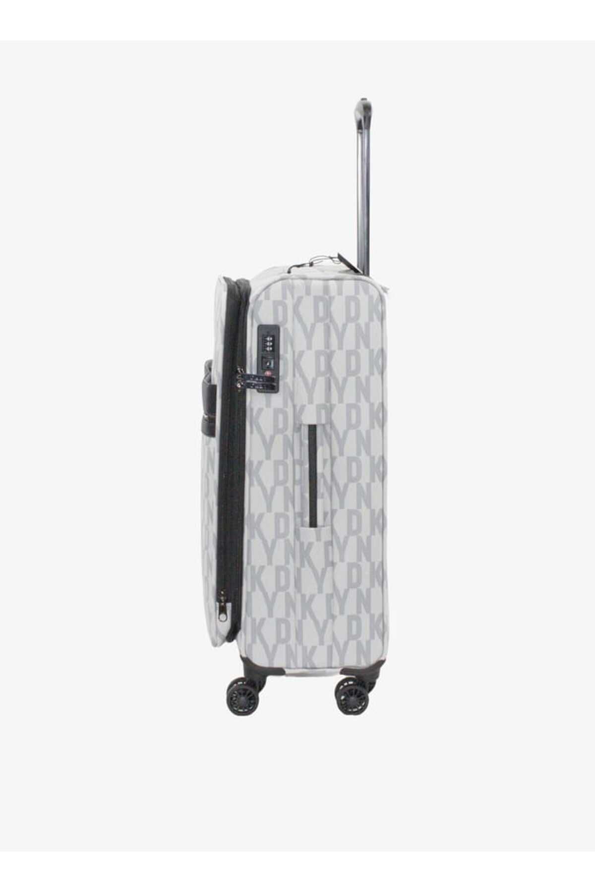 Dkny-Logo Print Softcase Trolley Bag With Retractable Handle 24''-m - Check-in 3