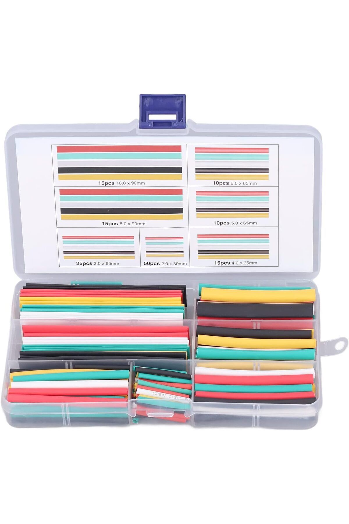 STOREMAX lvnmblya 140 adet Isıyla Daralan Makaron Kiti Isıyla Daralan Makaron DIY Elektrik Kablosu Çeşitl
