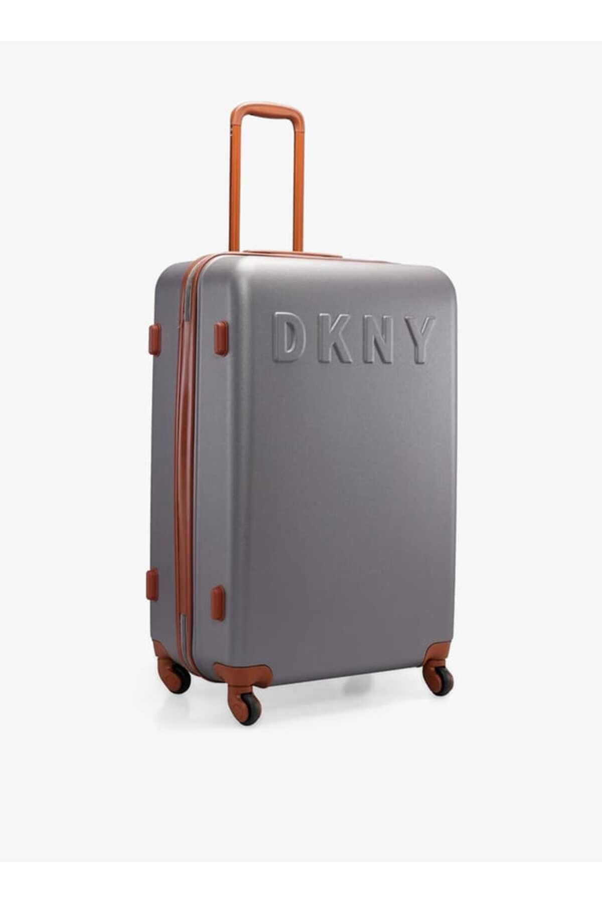 Dkny-Logo Detail Hardcase Trolley Bag With Retractable Handle 28''-l - Check-in 4