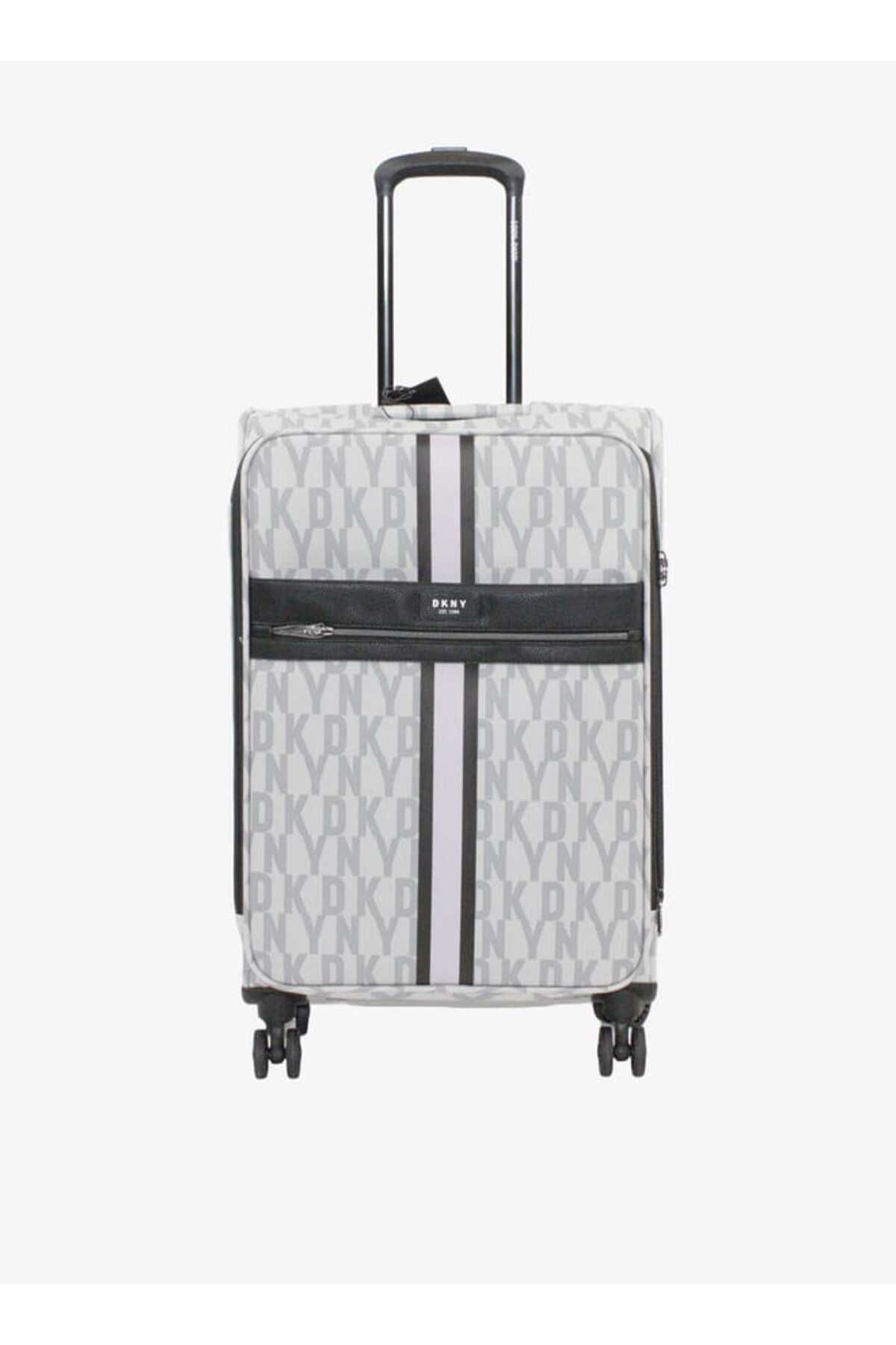 Dkny-Logo Print Softcase Trolley Bag With Retractable Handle 24''-m - Check-in 1