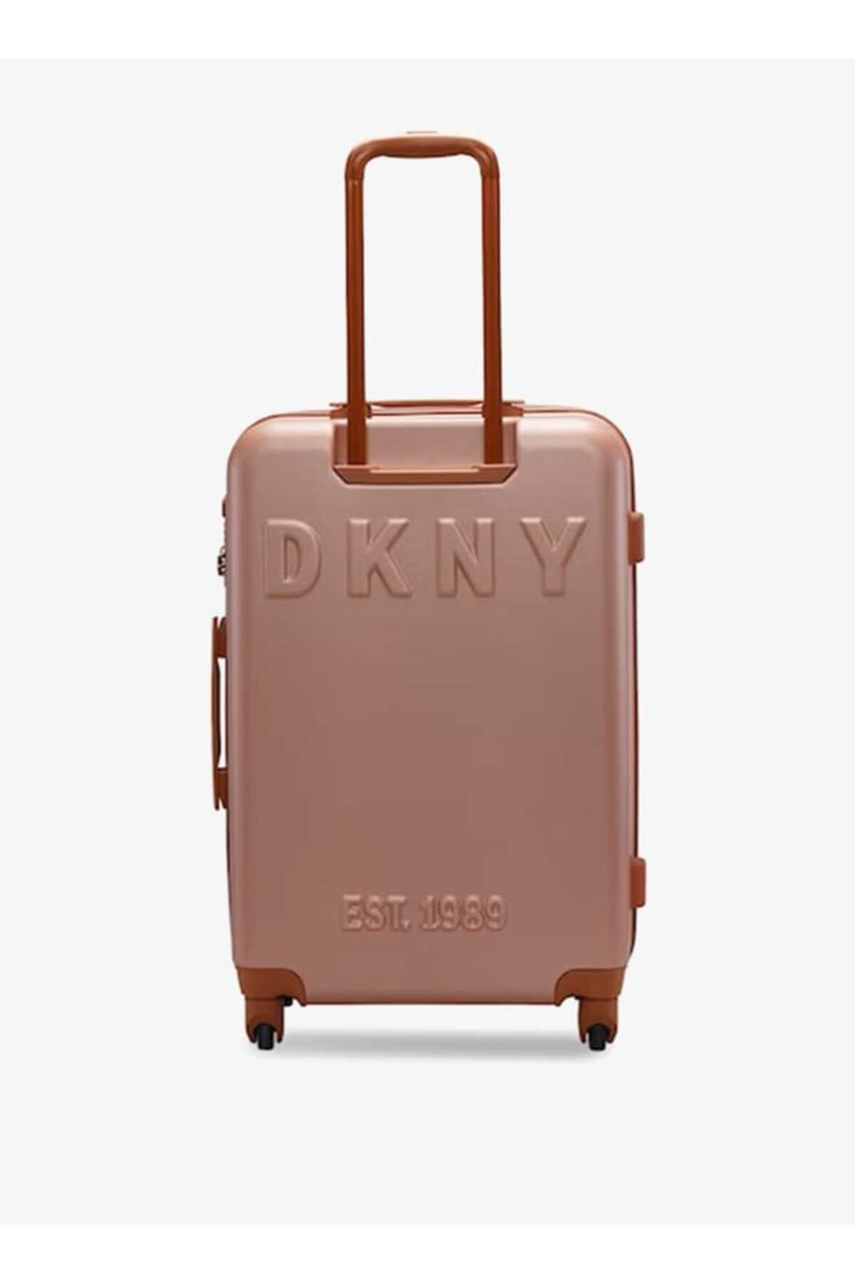 Dkny-Logo Detail Hardcase Trolley Bag With Retractable Handle 24''-m - Check-in 4