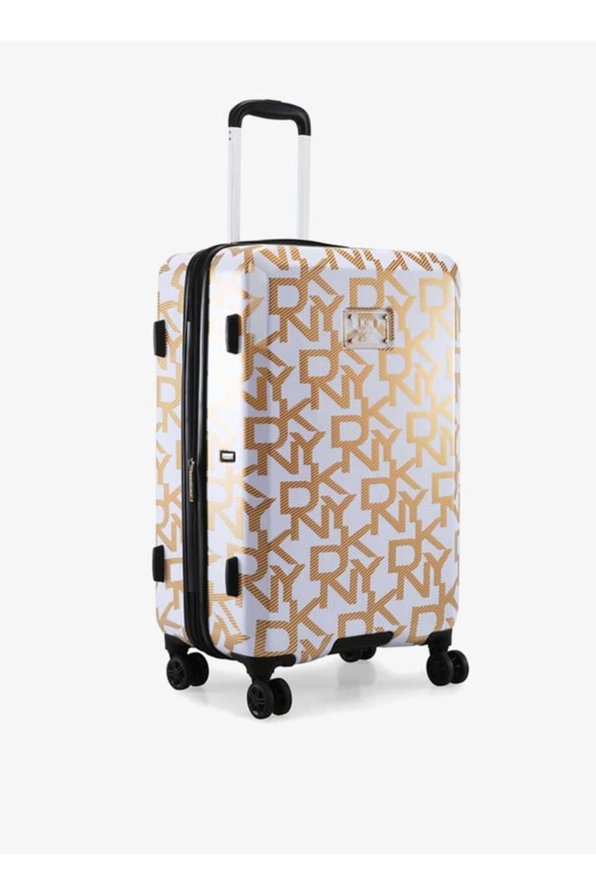Dkny-All-over Monogram Print Hardcase Trolley Bag With Retractable Handle 24''-m - Check-in 4