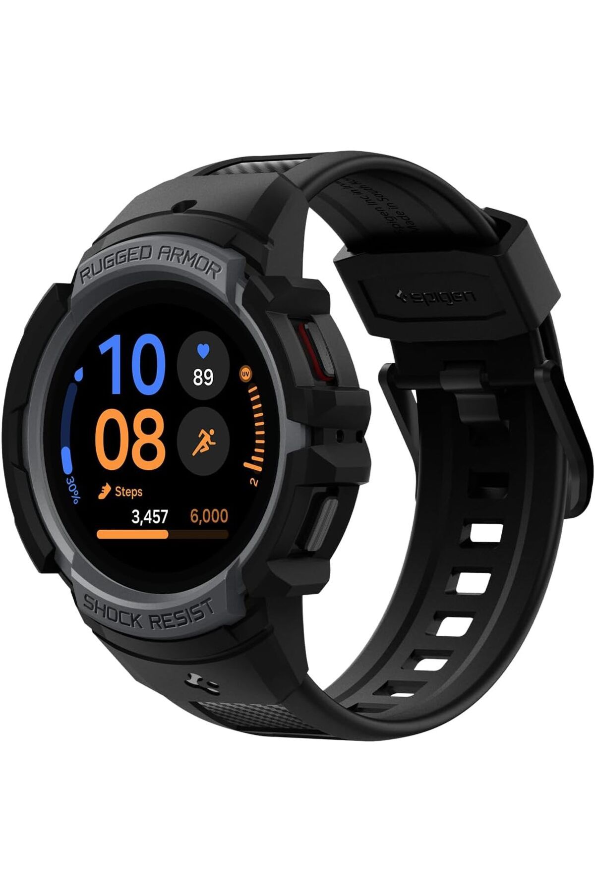 STOREMAX nffashopm Galaxy Watch 5 / 4 (40mm) Kılıf & Kordon Kayış Rugged Armor Pro Charcoal Gray - ACS031