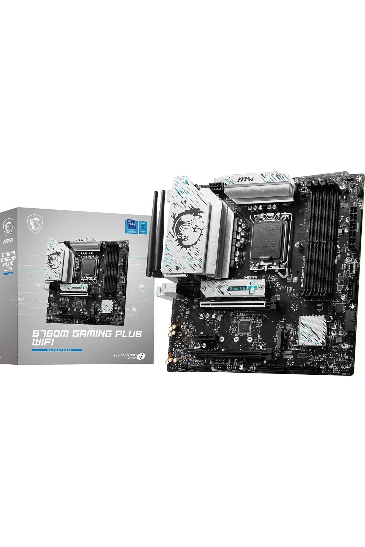 STOREMAX htpshopmx B760M GAMING PLUS WIFI SOKET 1700 DDR5 6800(OC) PCI-E M.2 USB3.2 HDMIDP 1X 2.5G LAN WI-FI