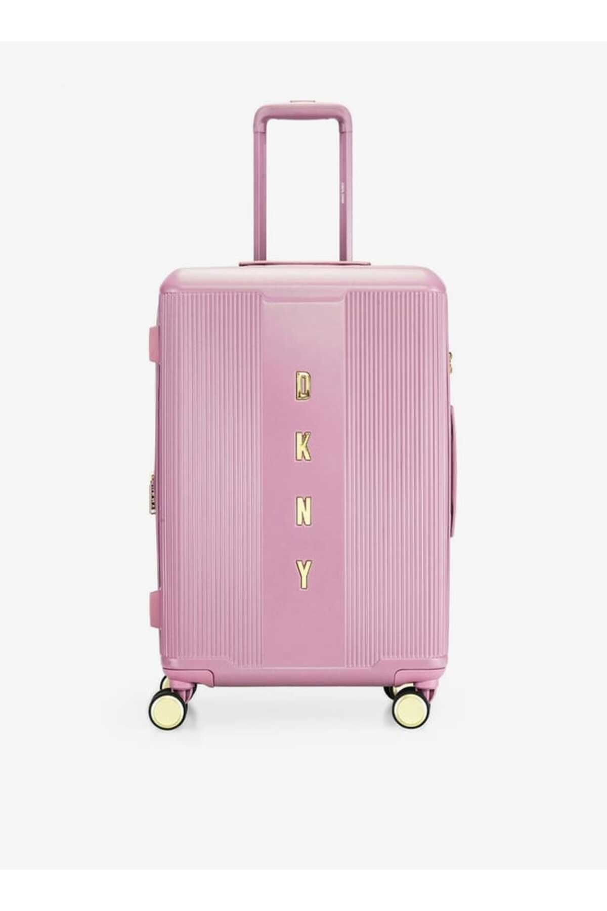 Dkny-Ribbed Hardcase Trolley Bag With Retractable Handle 24''-m - Check-in 1