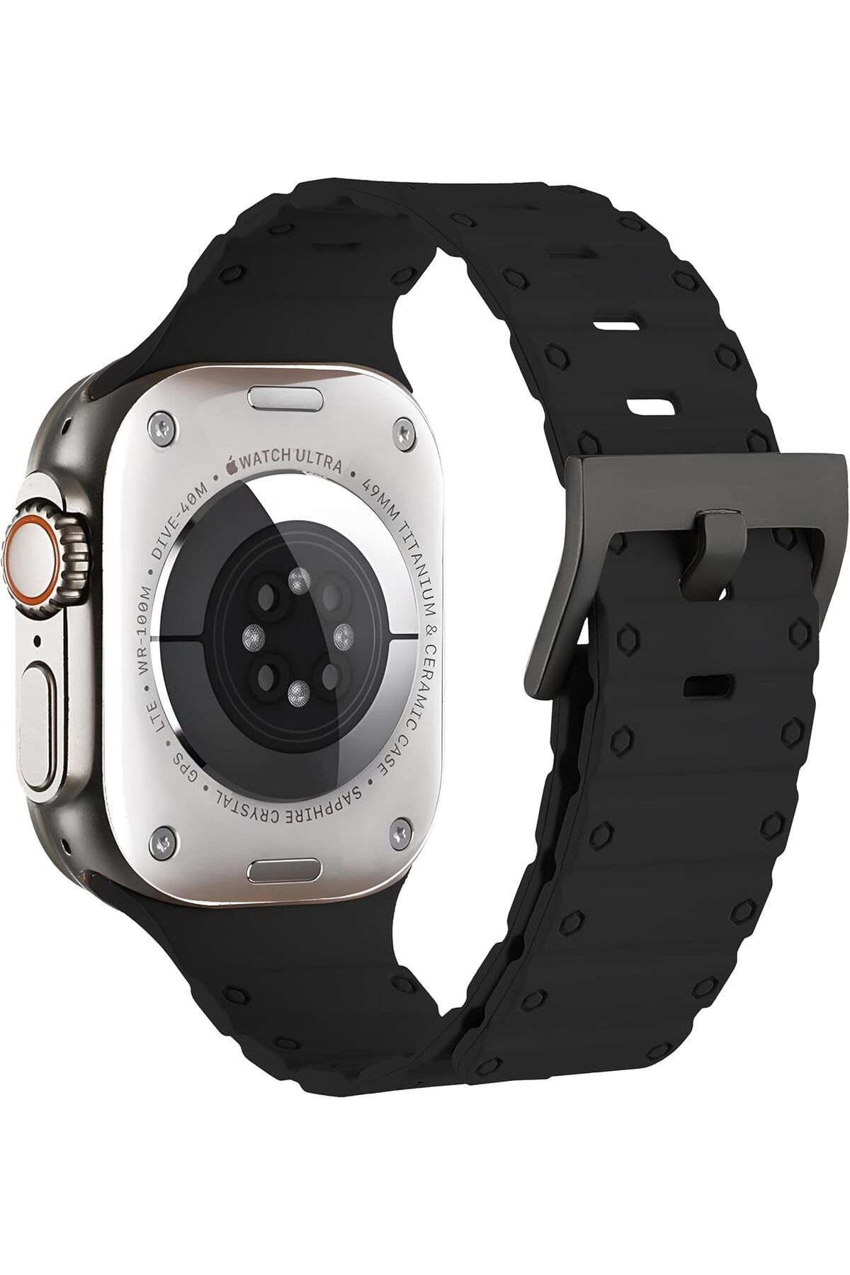 STOREMAX htpshopmx Watch ile Uyumlu 42-44-45-46-49 mm için Kordon Bilek Boyuna Göre Ayarlanabilir Tokalı Y