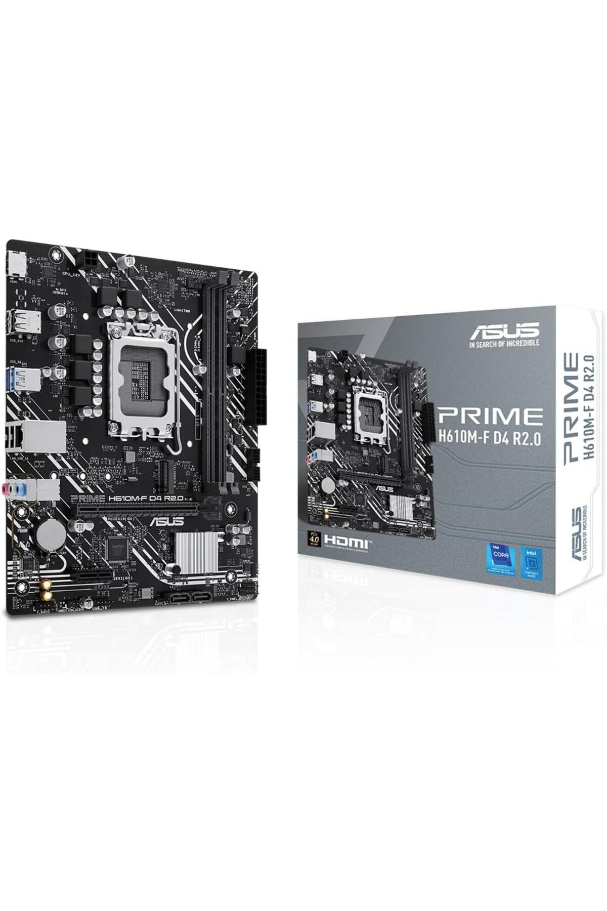 STOREMAX dlshop PRIME H610M-F D4 R2.0 Intel H610 LGA1700 DDR4 3200 HDMI M2 USB3.2 mATX 5X PROTECTION III, Ar