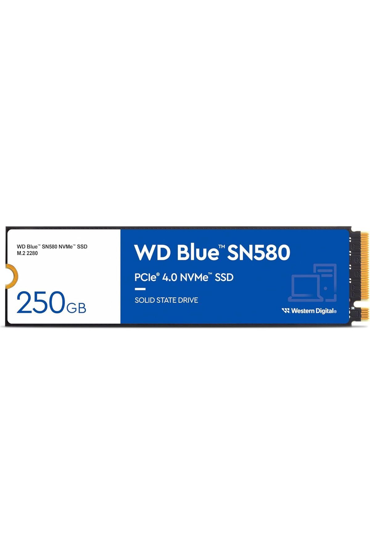 STOREMAX buystoremx Digital WD Blue SN580 NVMe SSD 250 GB (PCIe Gen4 x4, 4.000 MB/s'ye kadar okuma, M.2 2280,